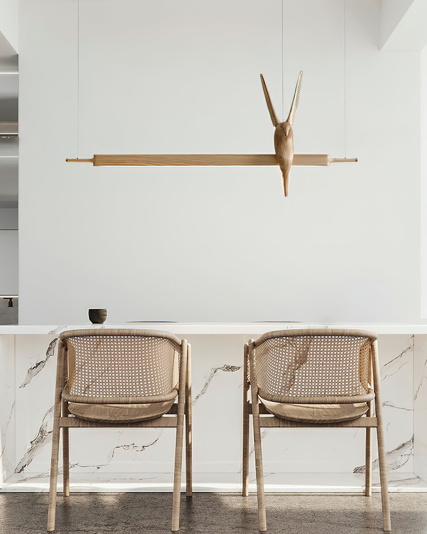 Varinisra Sculptural Oak Pendant Light - Blowlighting
