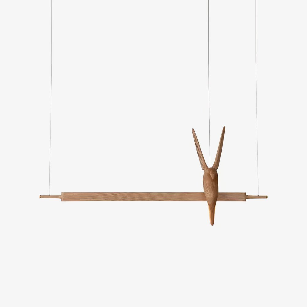 Varinisra Sculptural Oak Pendant Light - Blowlighting