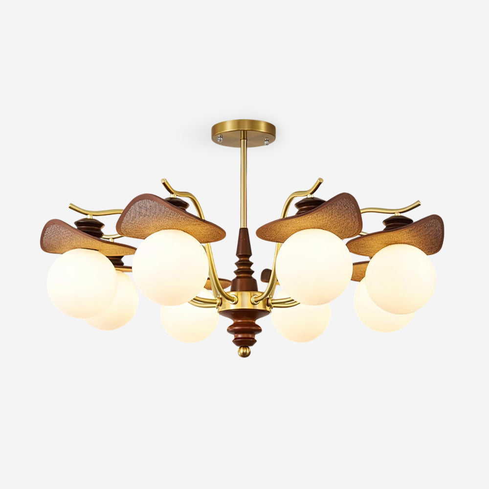 Walden Vintage Glass Chandelier