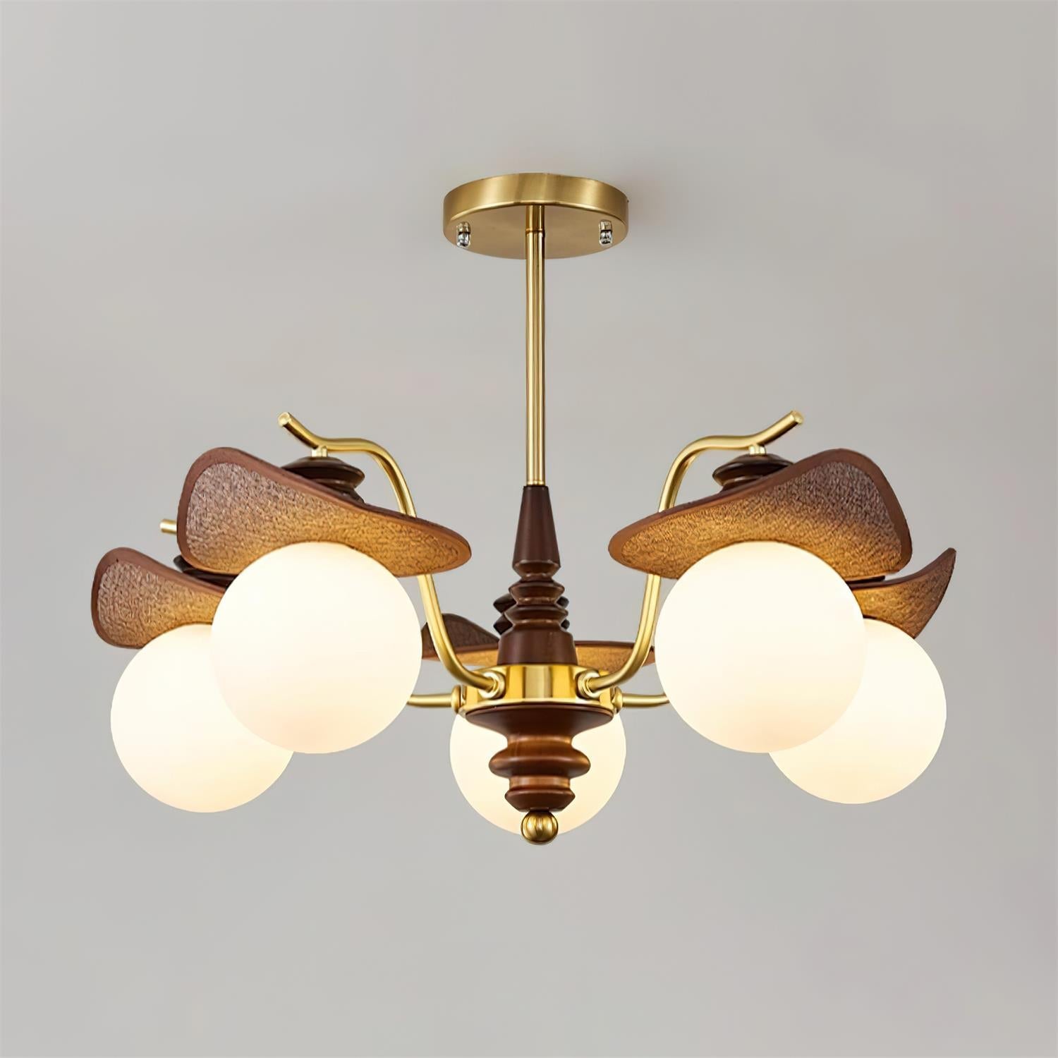 Walden Vintage Glass Chandelier