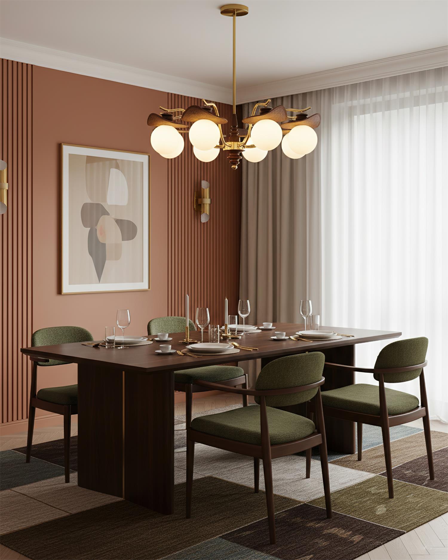 Walden Vintage Glass Chandelier