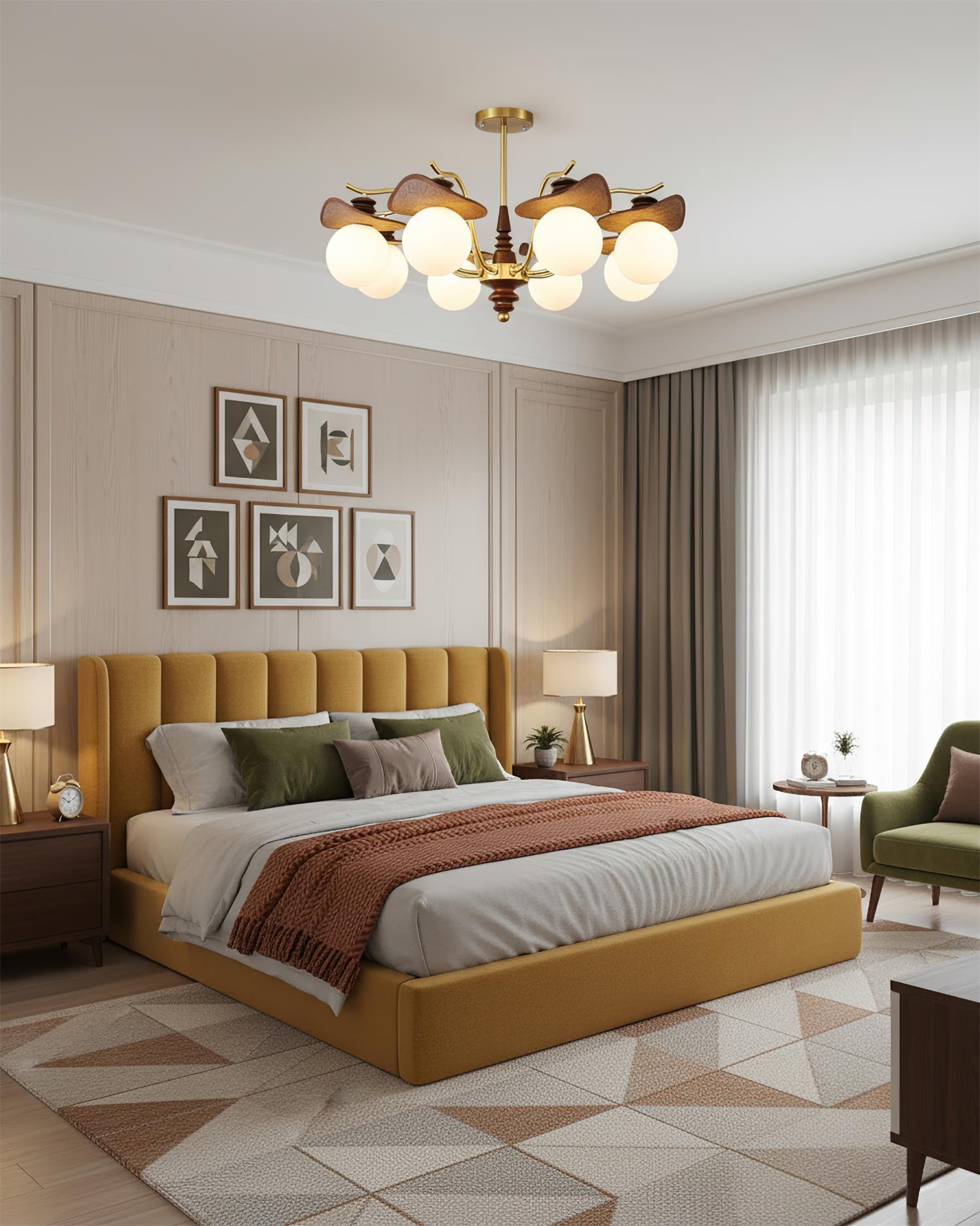 Walden Vintage Glass Chandelier