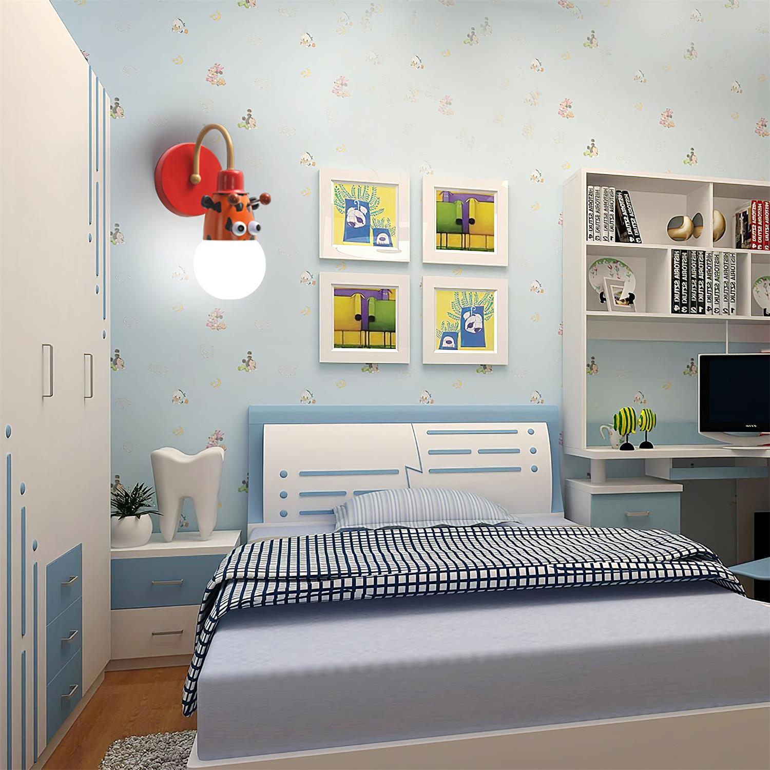Cartoon Animal Kids Wall Lamp - Blowlighting