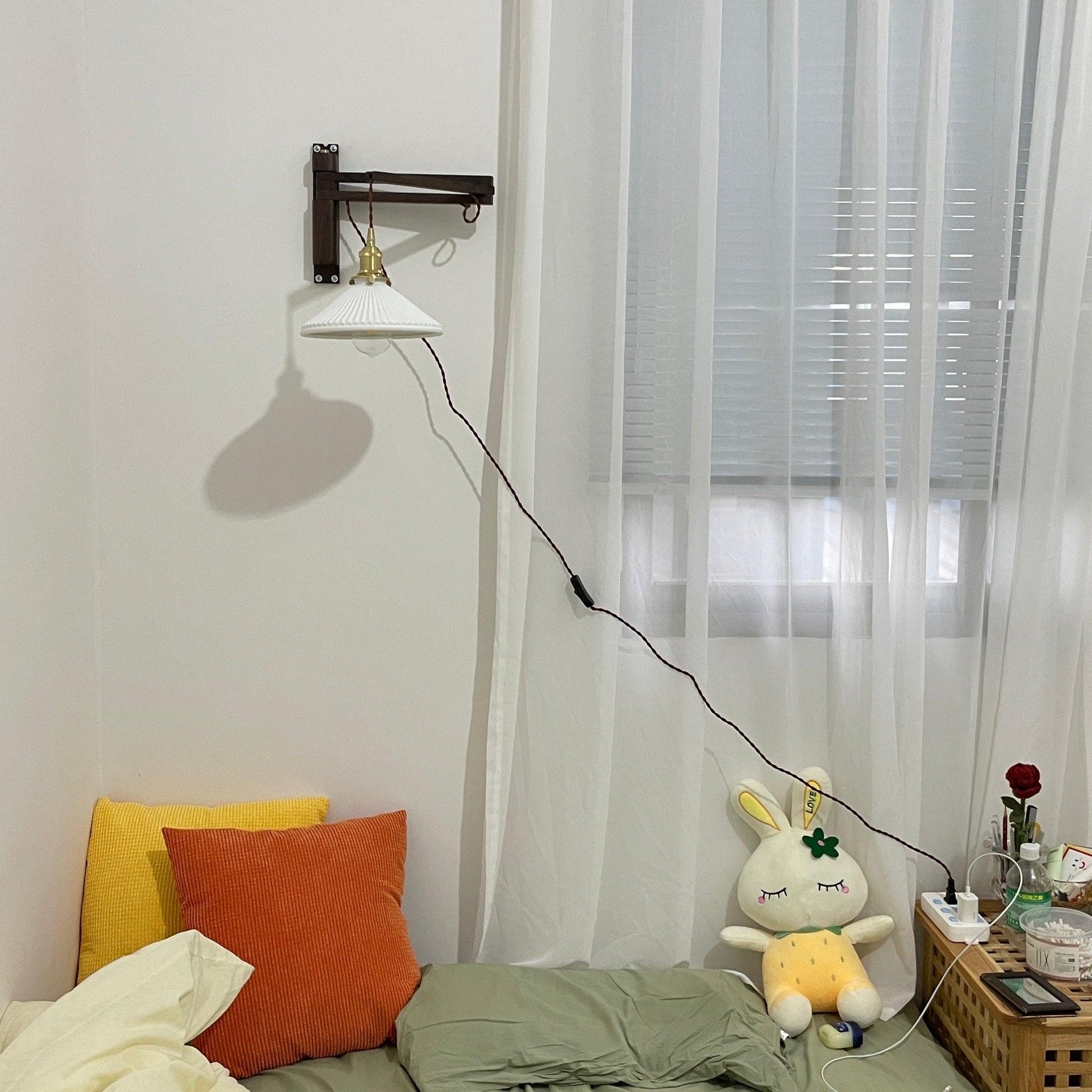 Walnut Telescopic Wall Lamp - Blowlighting