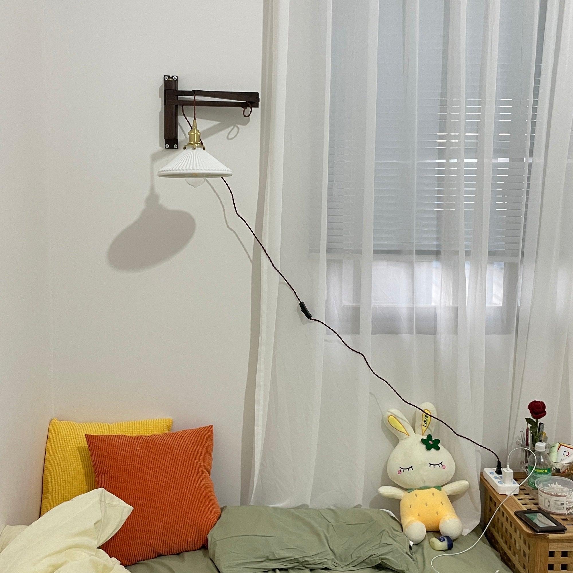 Walnut Telescopic Wall Lamp - Blowlighting