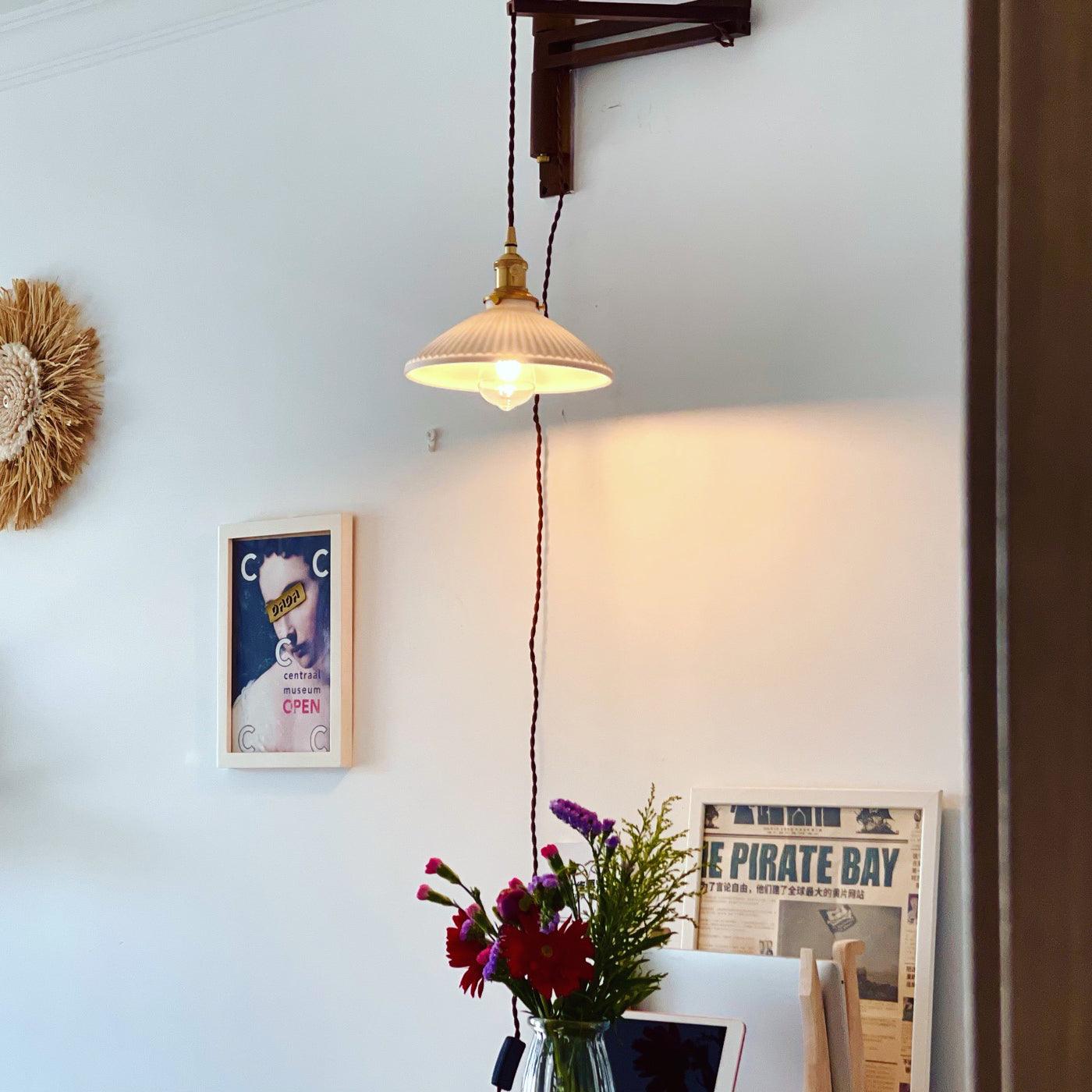 Walnut Telescopic Wall Lamp - Blowlighting