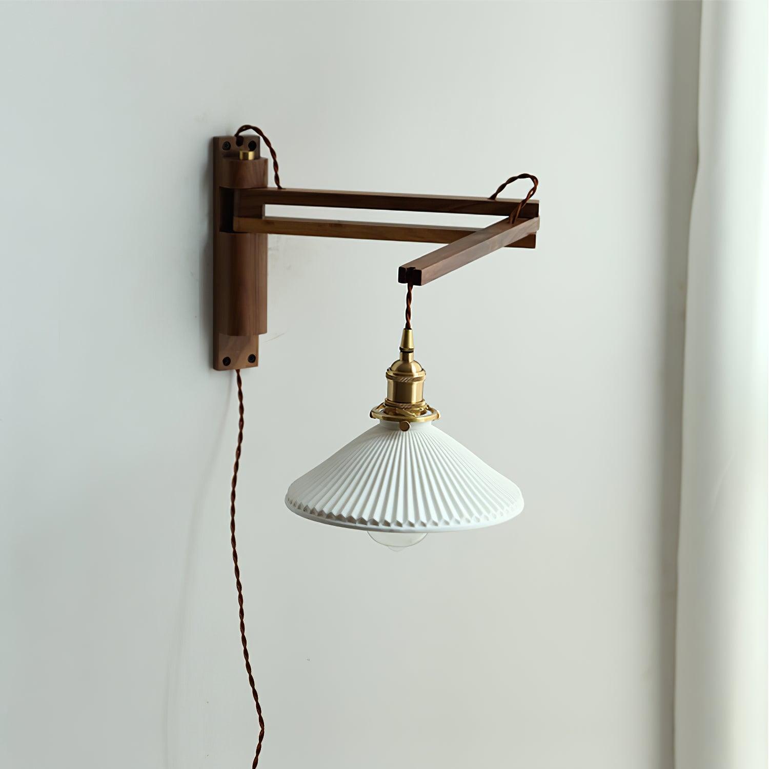 Walnut Telescopic Wall Lamp - Blowlighting