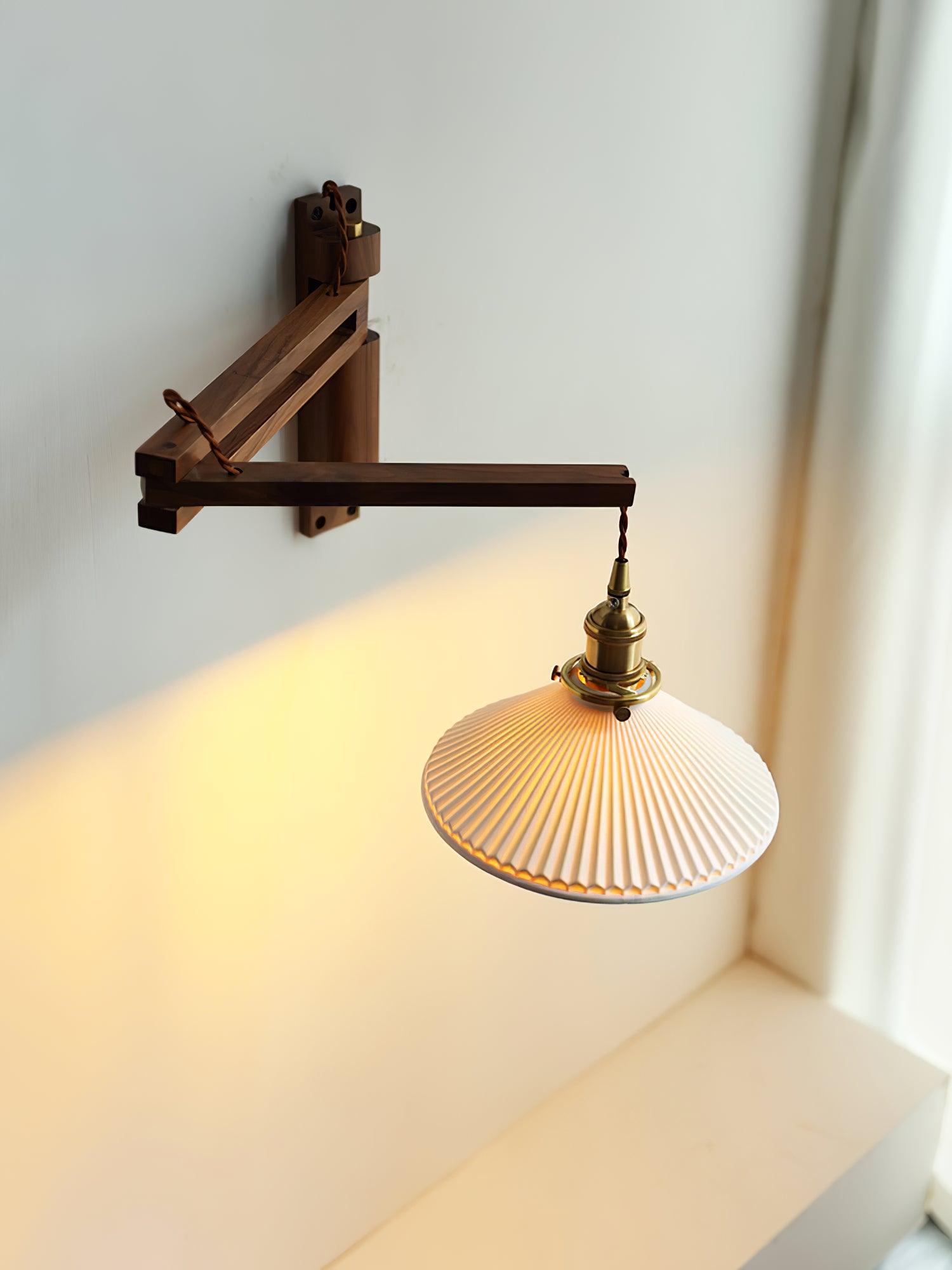 Walnut Telescopic Wall Lamp - Blowlighting