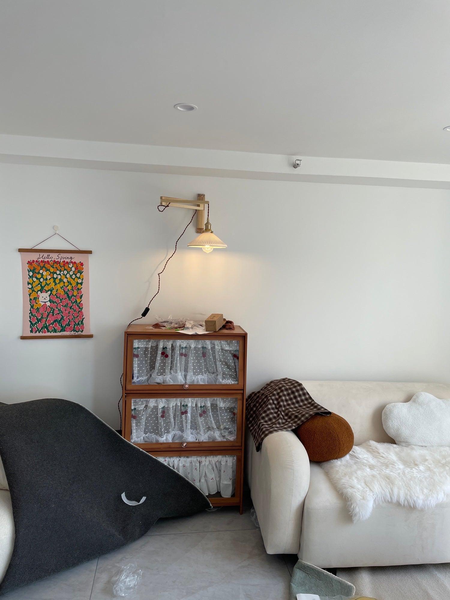 Walnut Telescopic Wall Lamp - Blowlighting