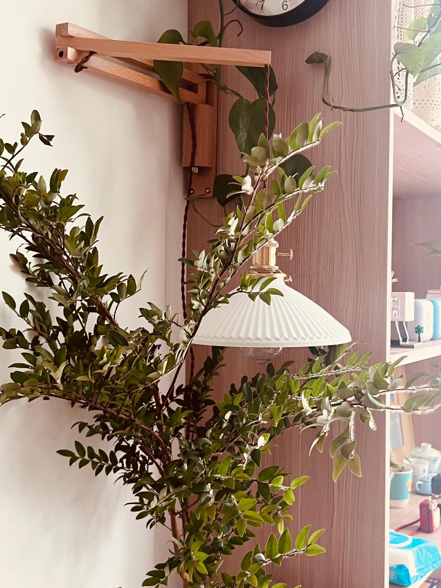 Walnut Telescopic Wall Lamp - Blowlighting