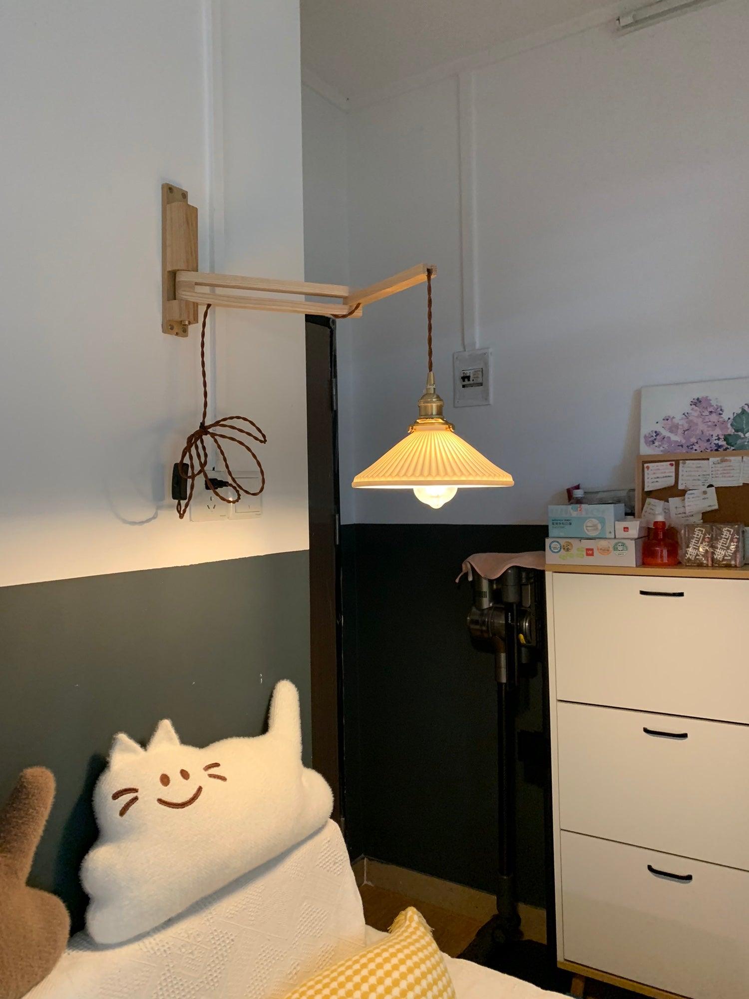 Walnut Telescopic Wall Lamp - Blowlighting