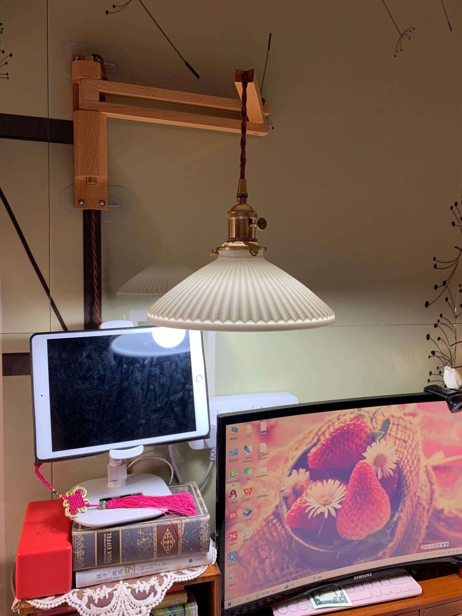 Walnut Telescopic Wall Lamp - Blowlighting