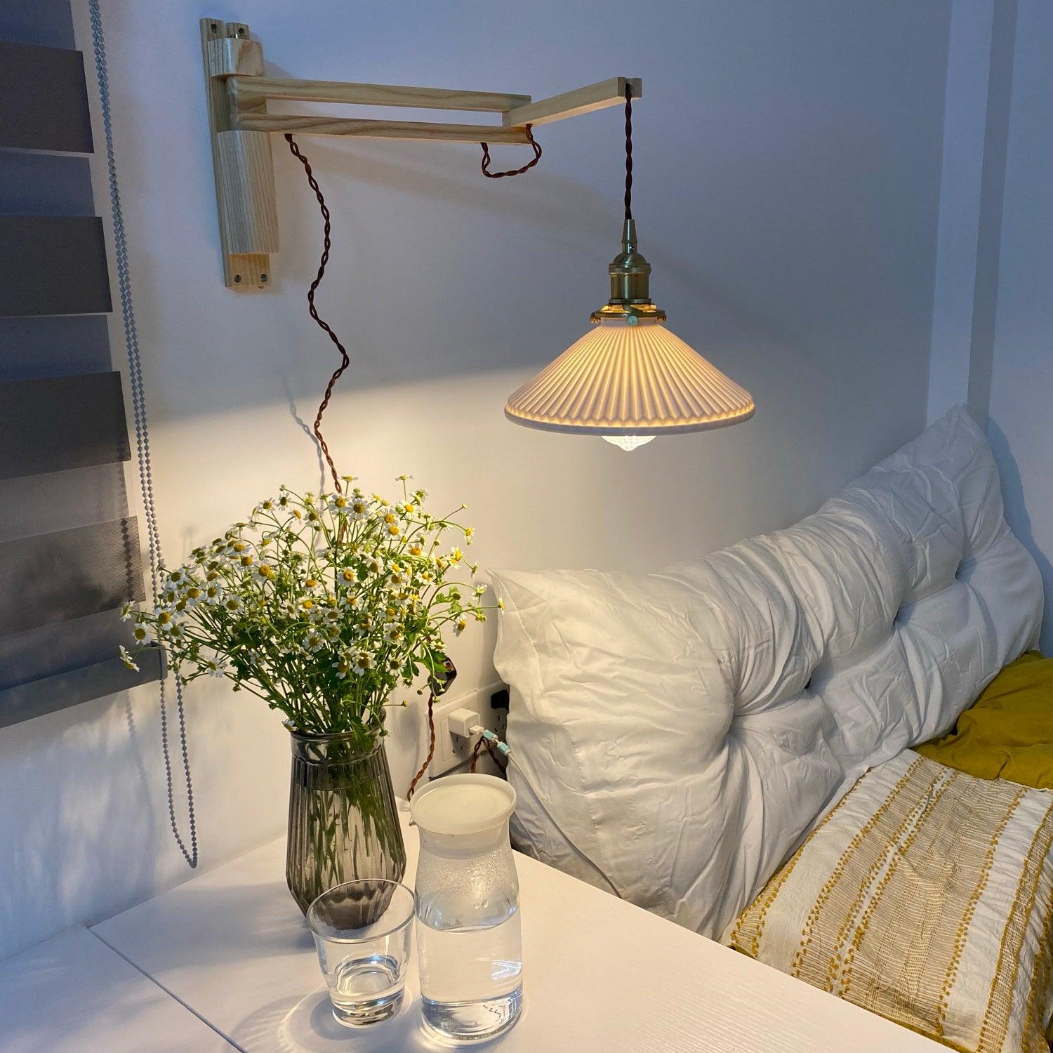 Walnut Telescopic Wall Lamp - Blowlighting