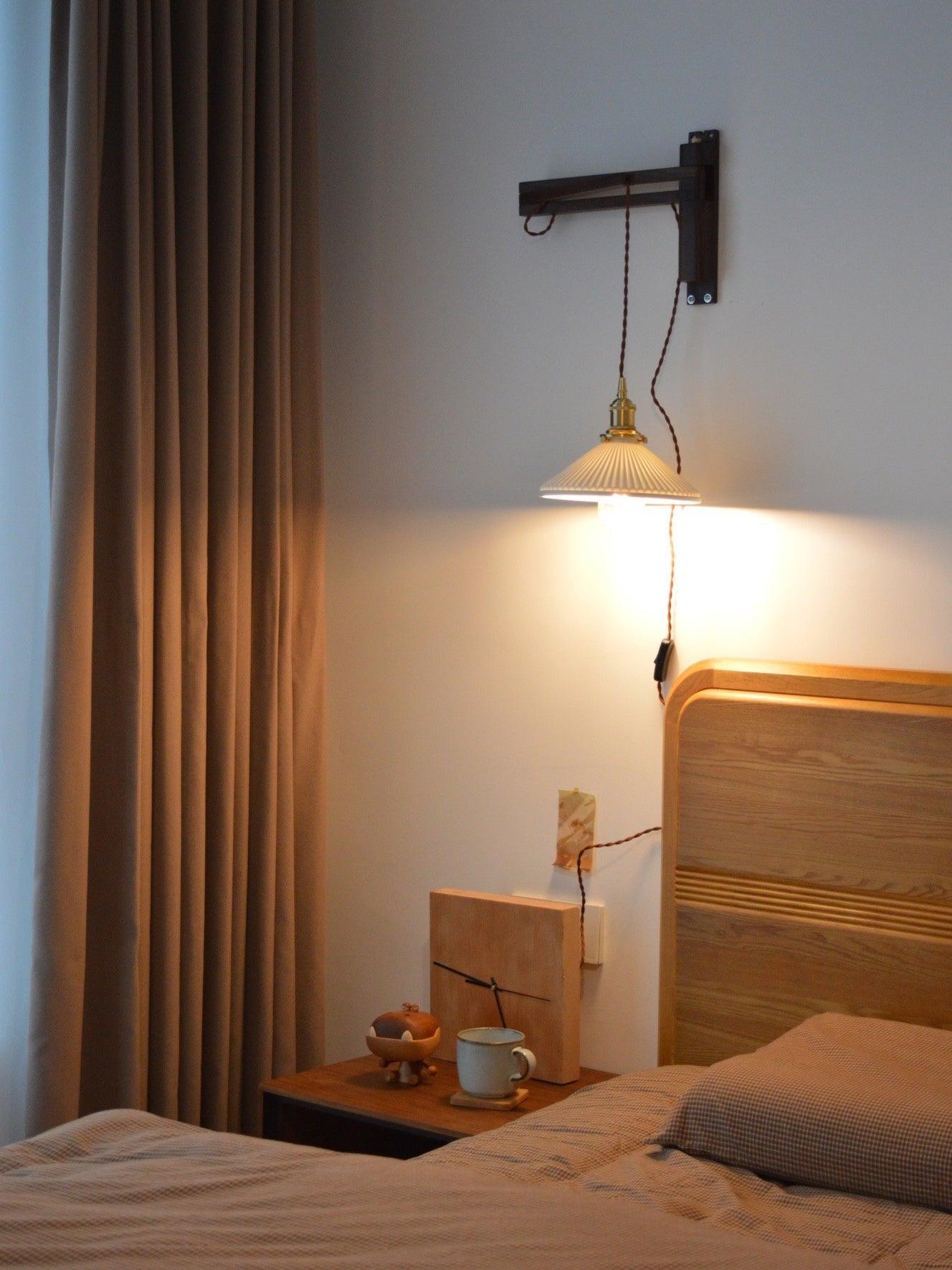 Walnut Telescopic Wall Lamp - Blowlighting