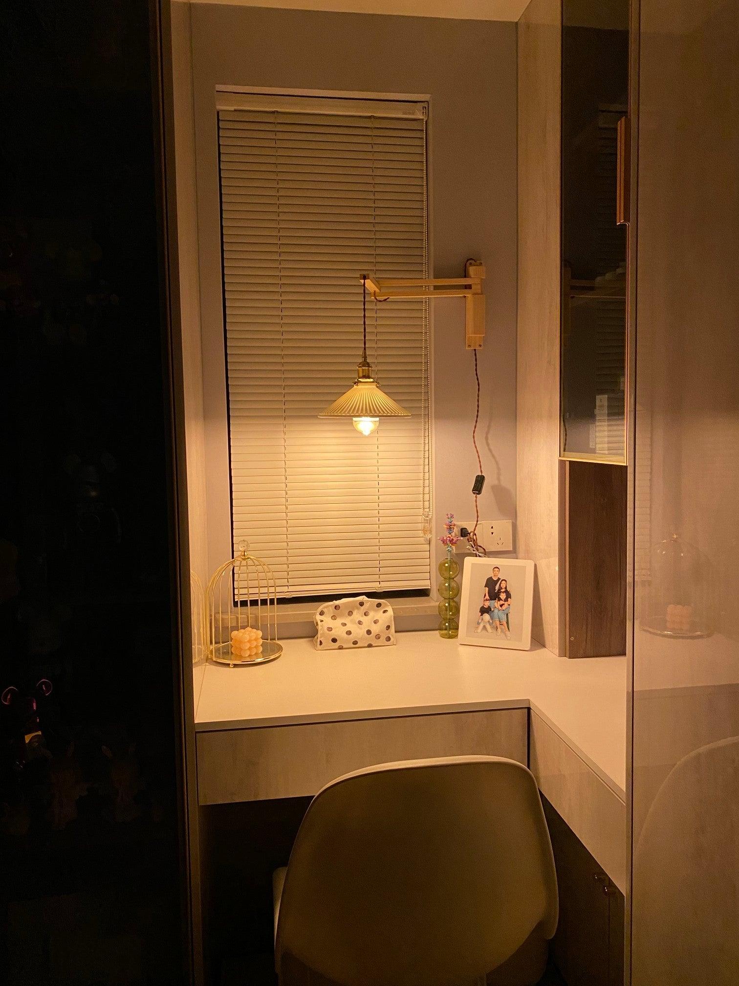 Walnut Telescopic Wall Lamp - Blowlighting