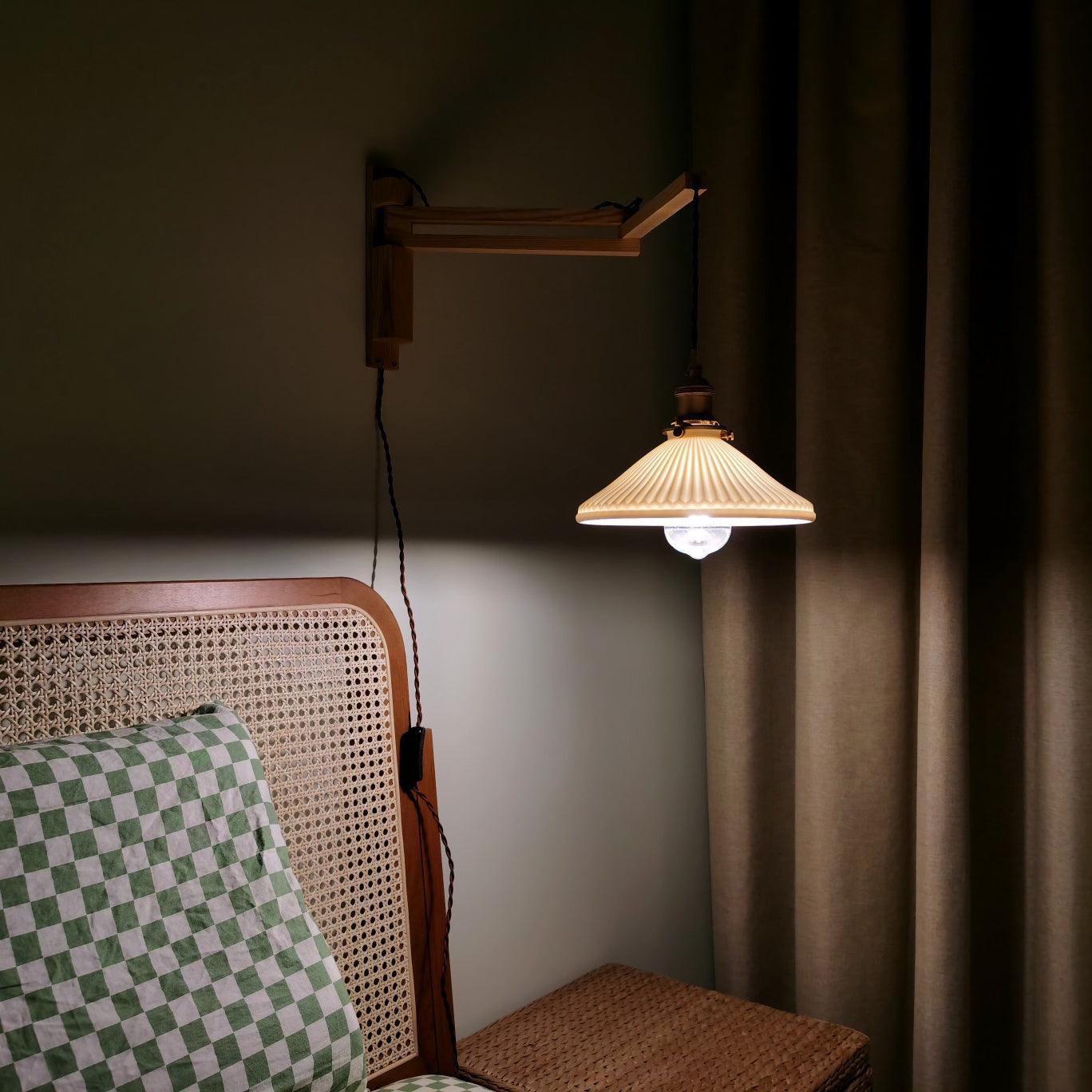 Walnut Telescopic Wall Lamp - Blowlighting