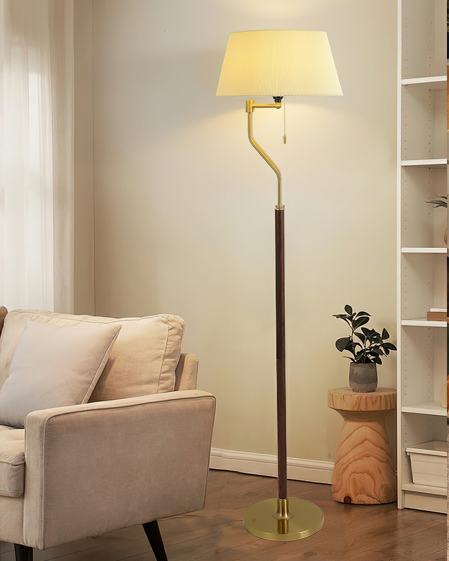 Walnut Whisper Floor Lamp - Blowlighting