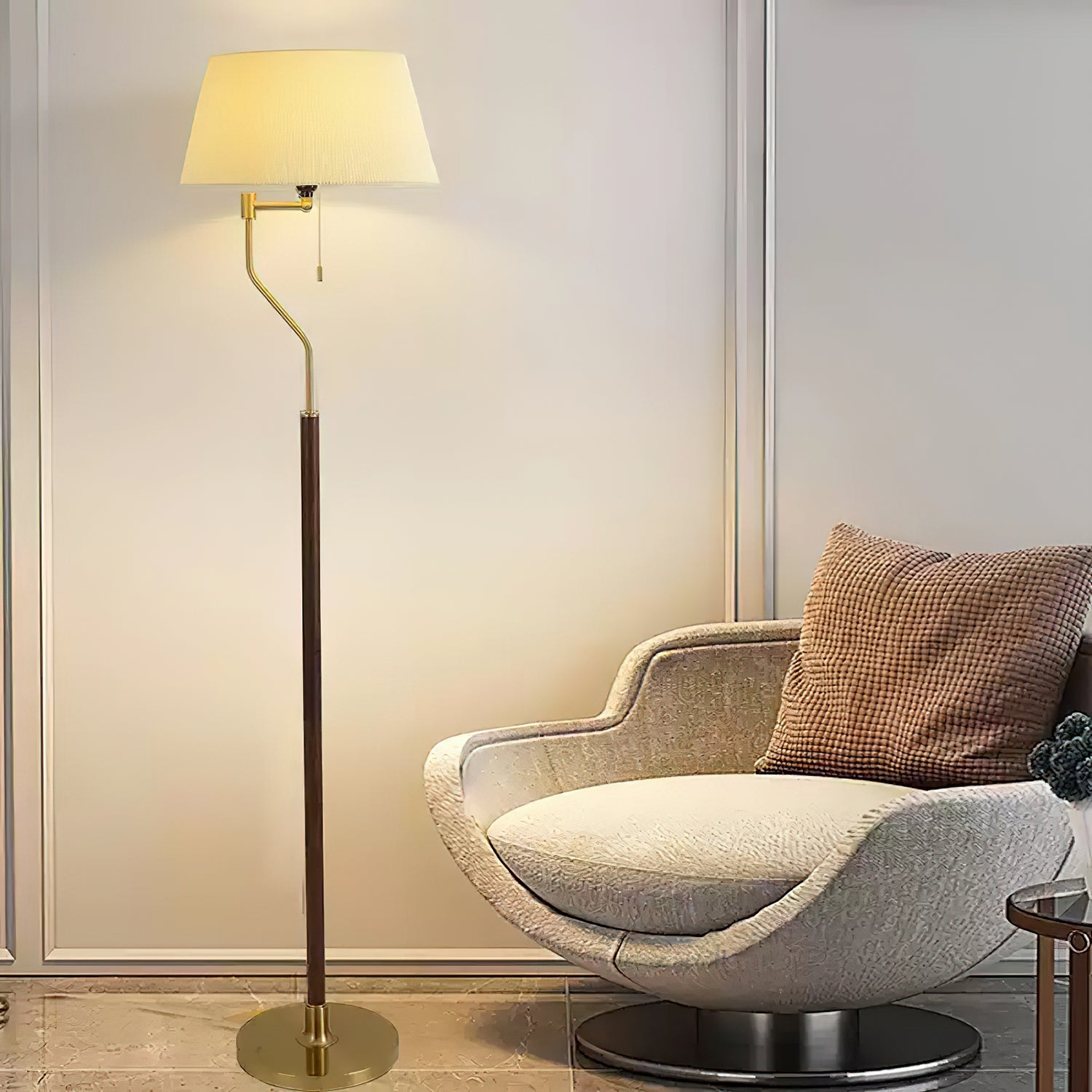 Walnut Whisper Floor Lamp - Blowlighting