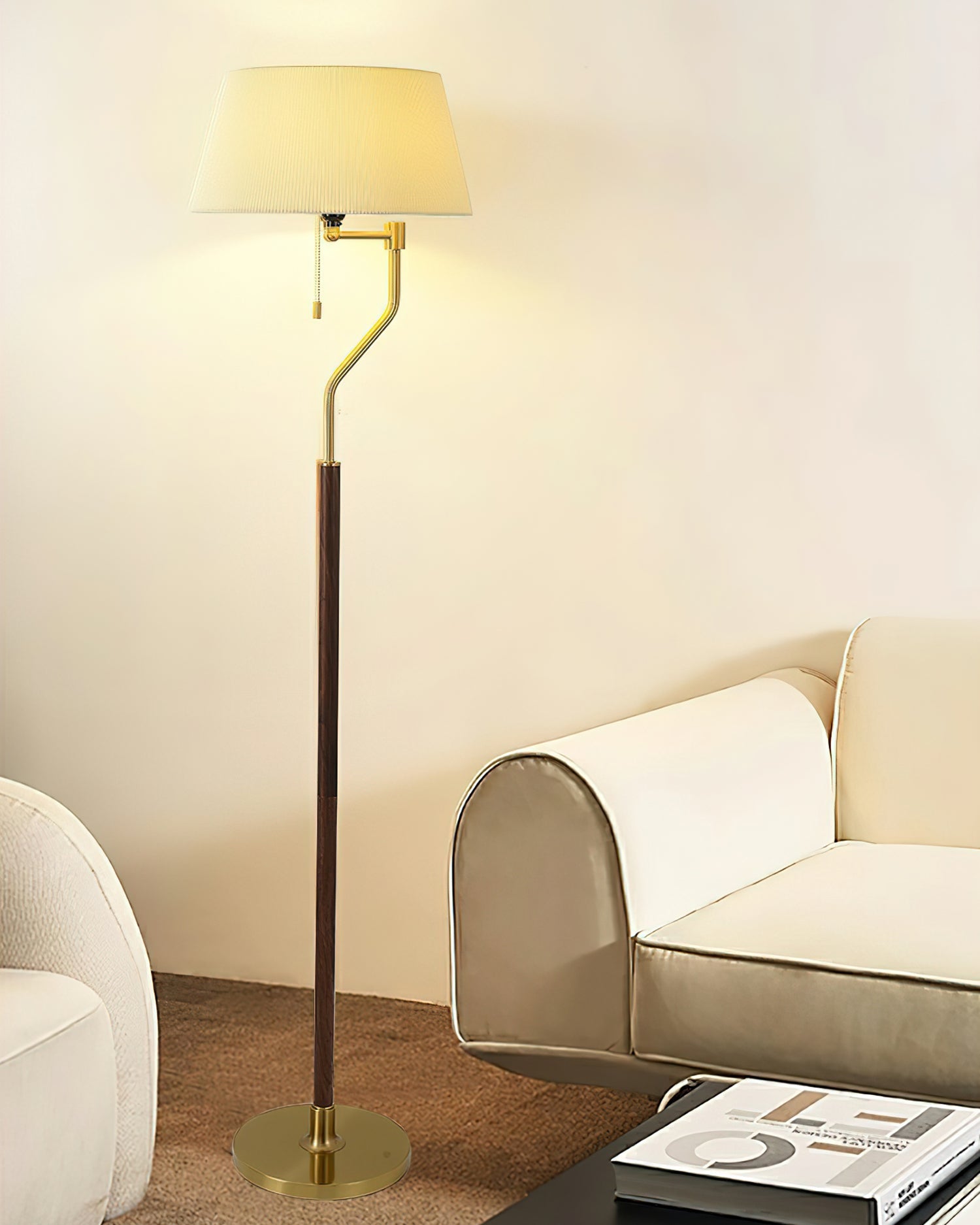 Walnut Whisper Floor Lamp - Blowlighting