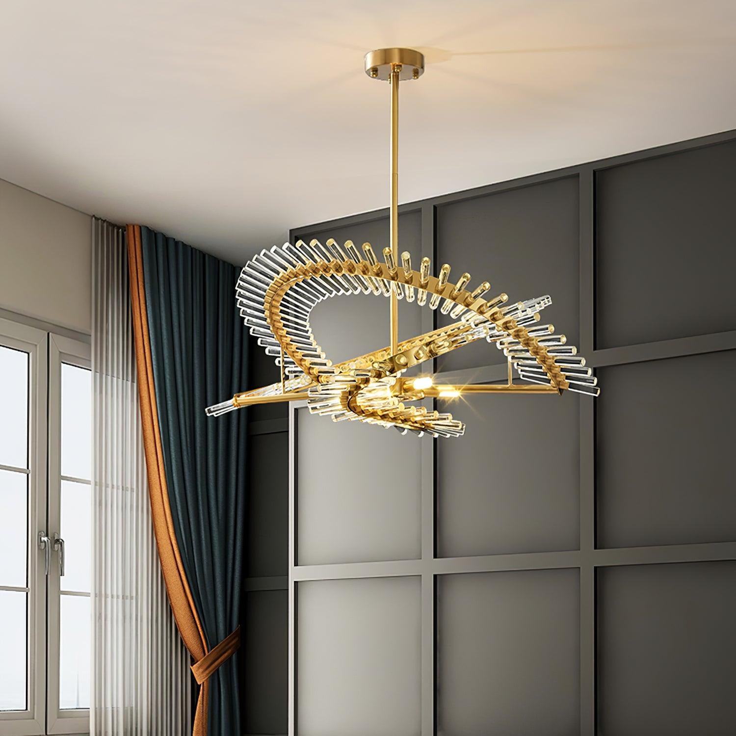 Amara Glass Chandelier Light - Blowlighting