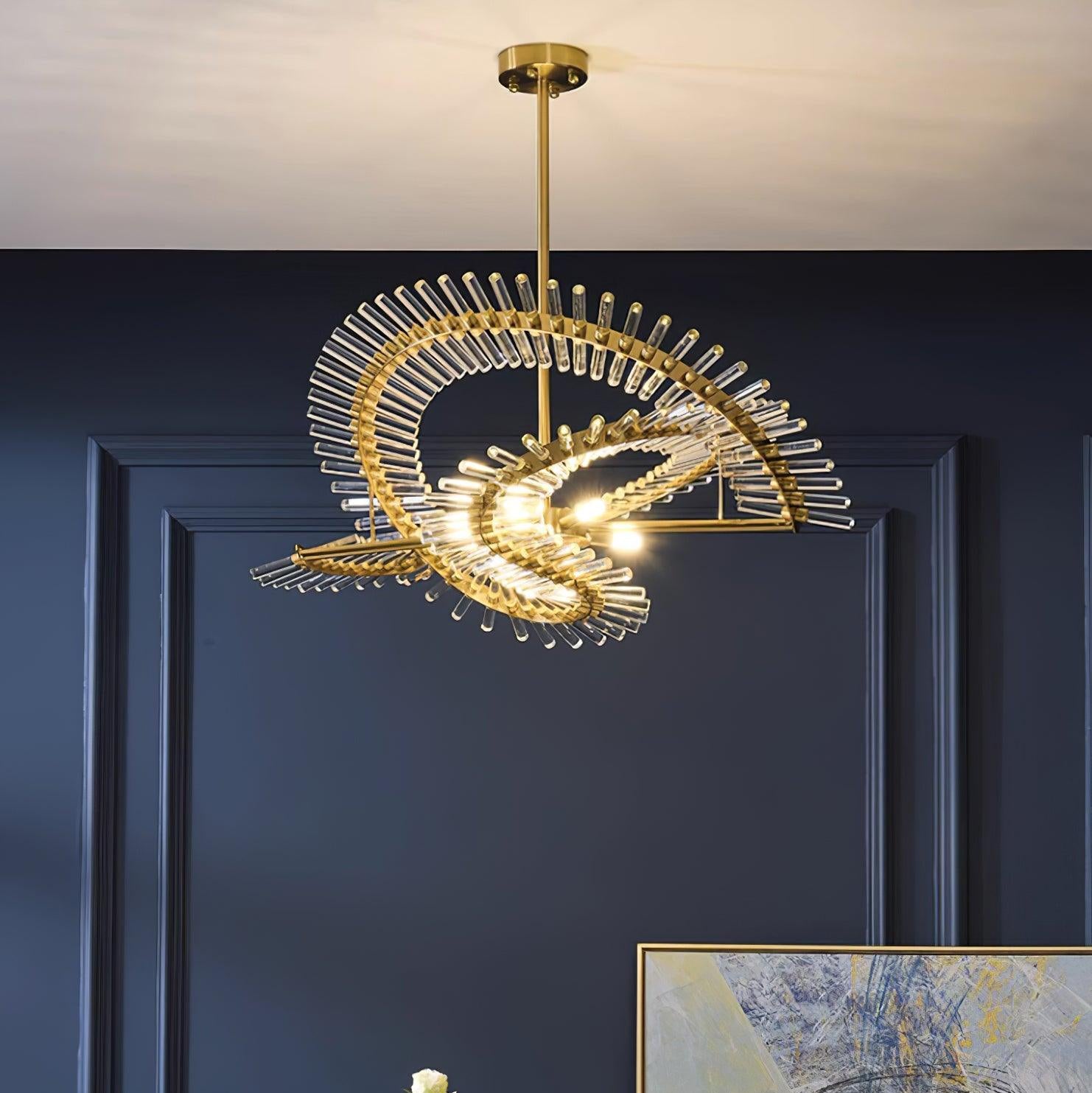 Amara Glass Chandelier Light - Blowlighting