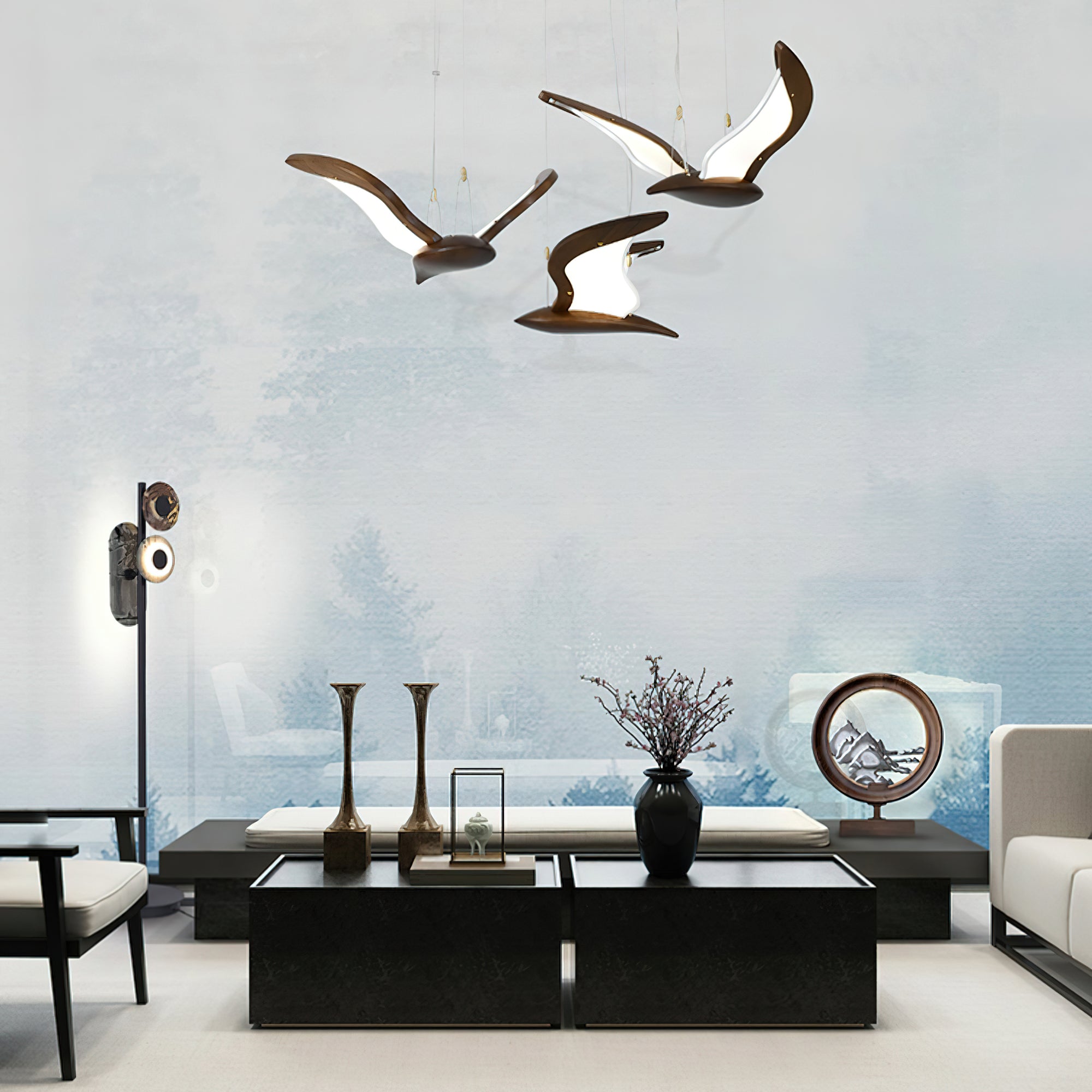 Warbler Chandelier - Blowlighting