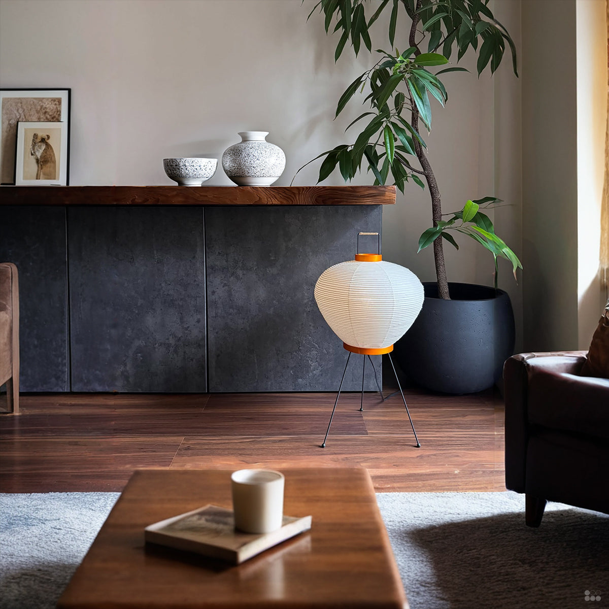 Washi Wabi-Sabi Mulberry Paper 3A Table Light