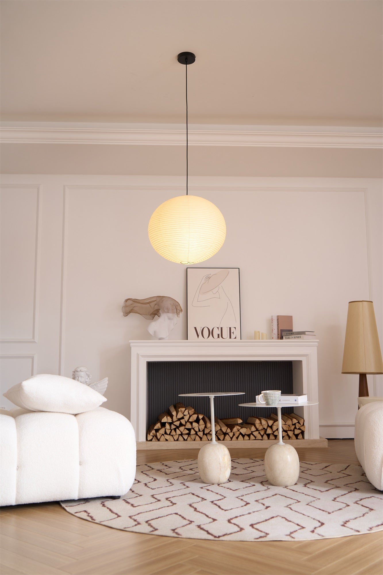 Washi Paper A Pendant Lamp - Blowlighting