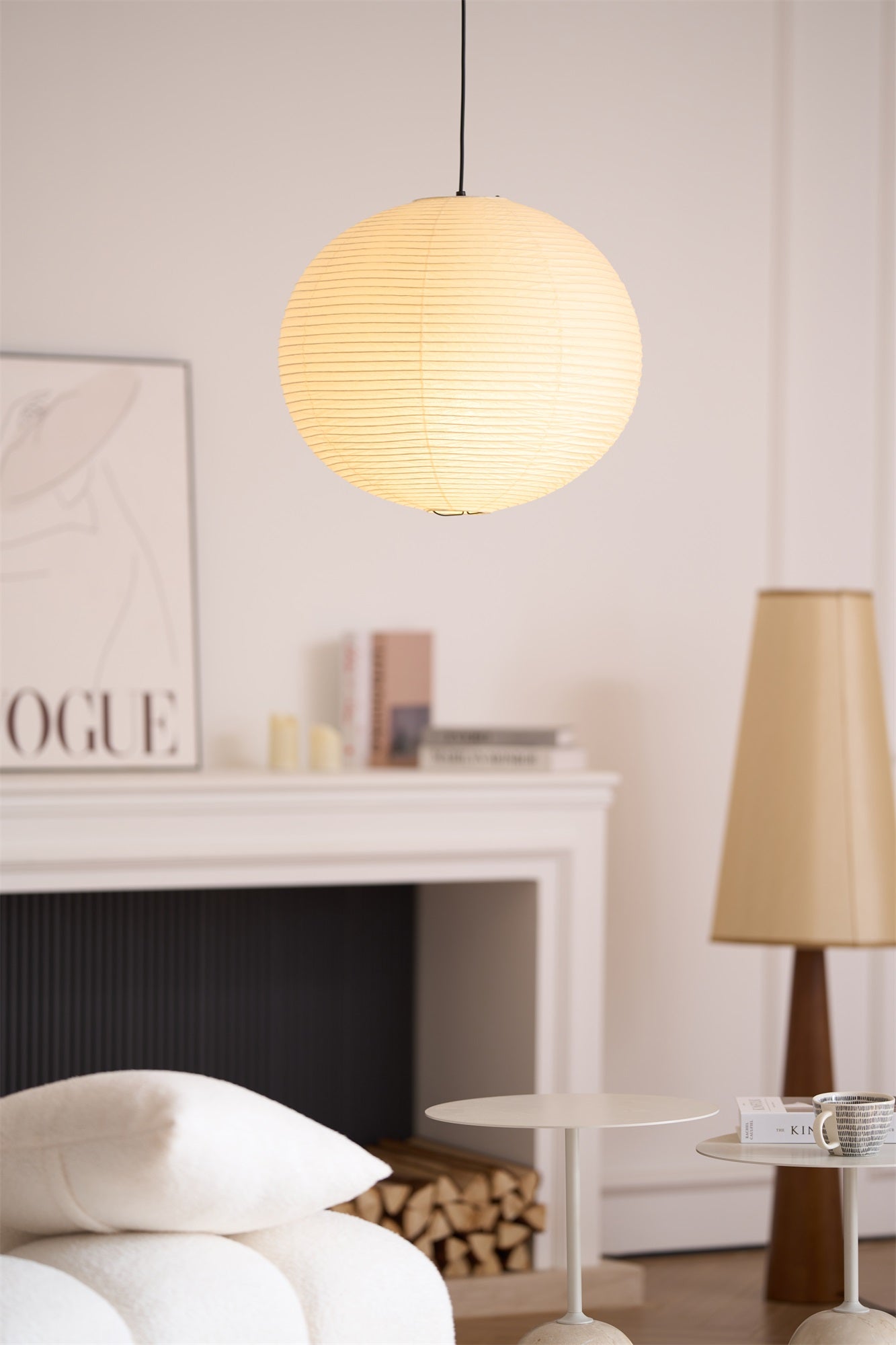 Washi Paper A Pendant Lamp - Blowlighting
