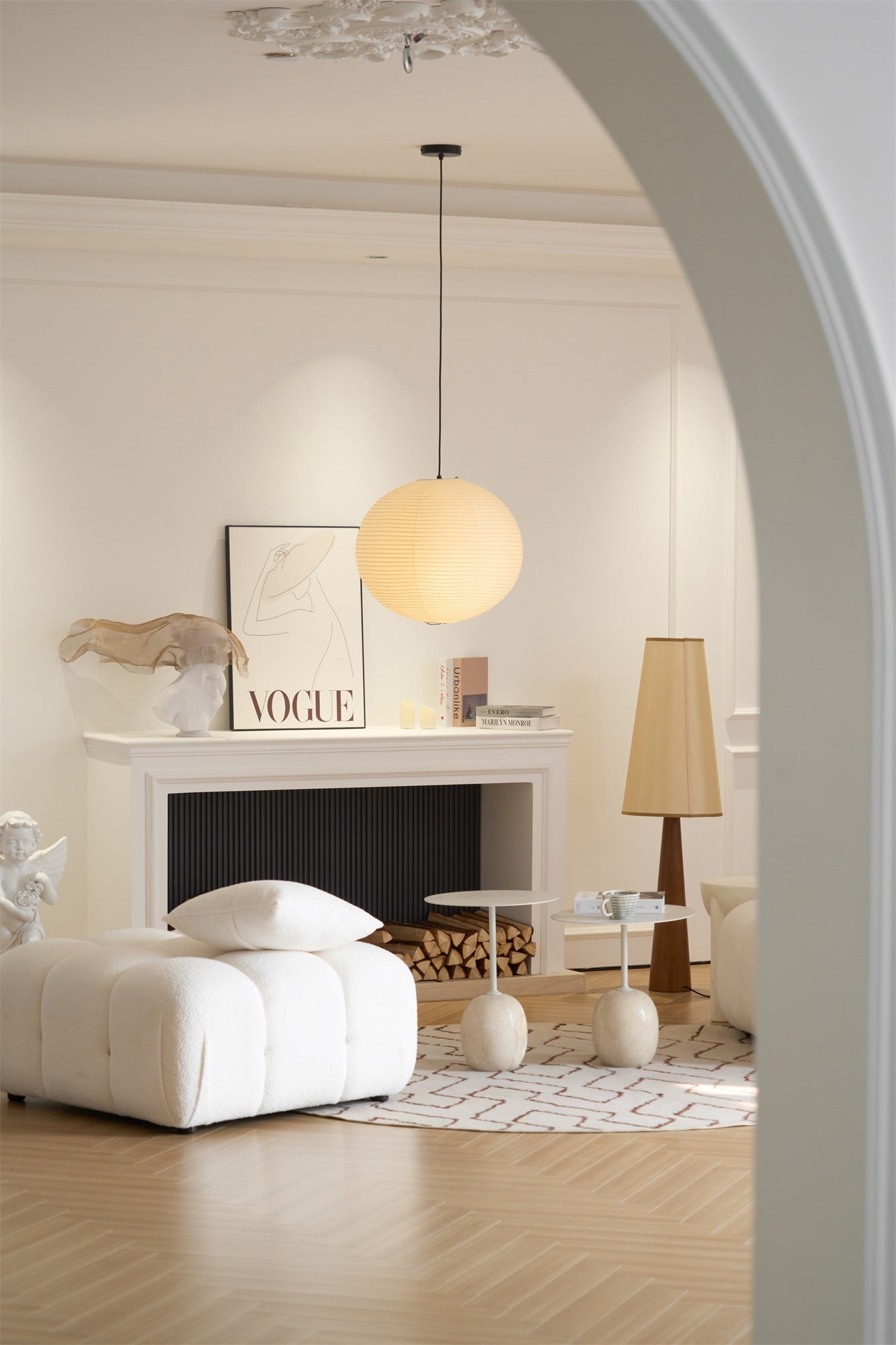 Washi Paper A Pendant Lamp - Blowlighting