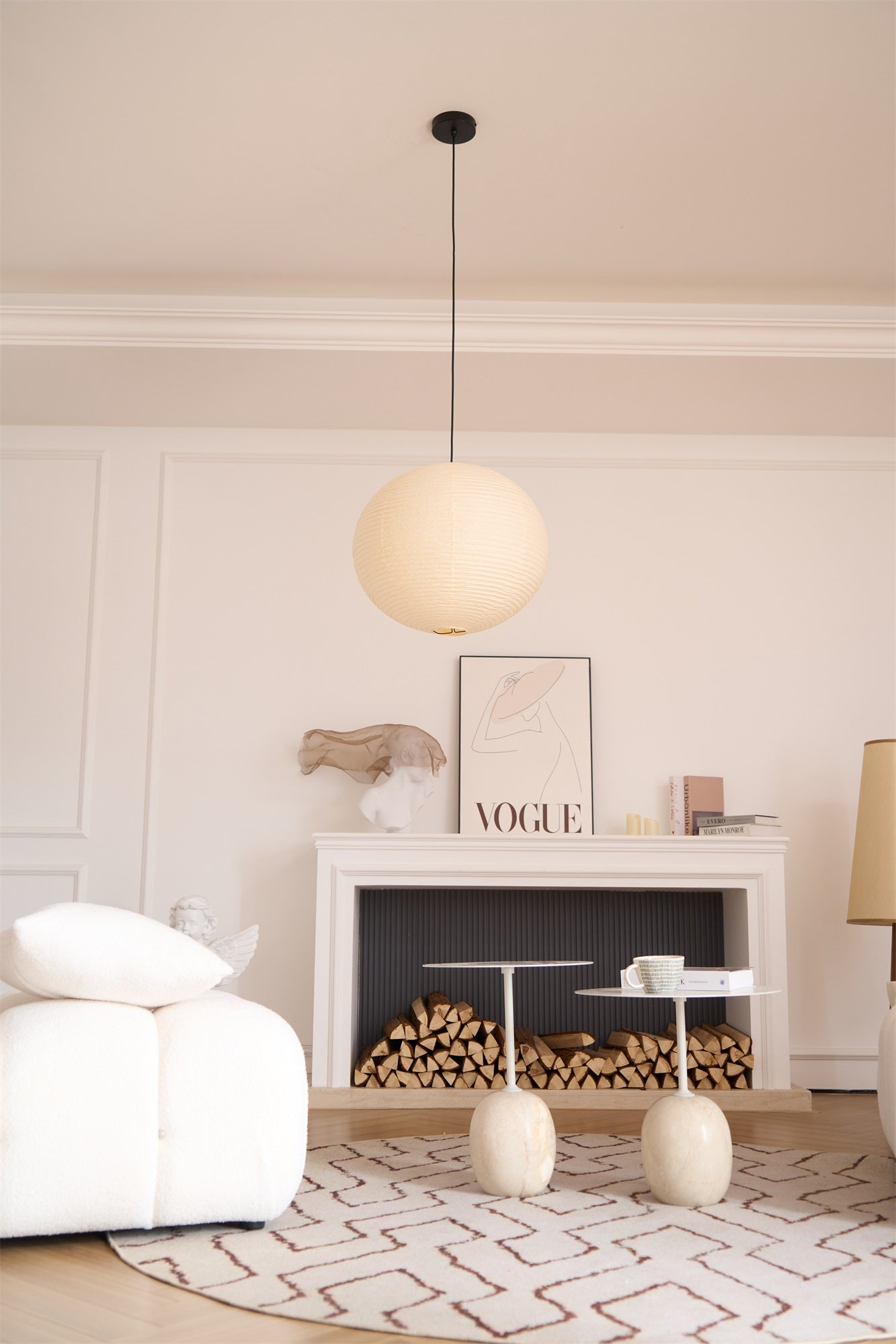 Washi Paper A Pendant Lamp - Blowlighting