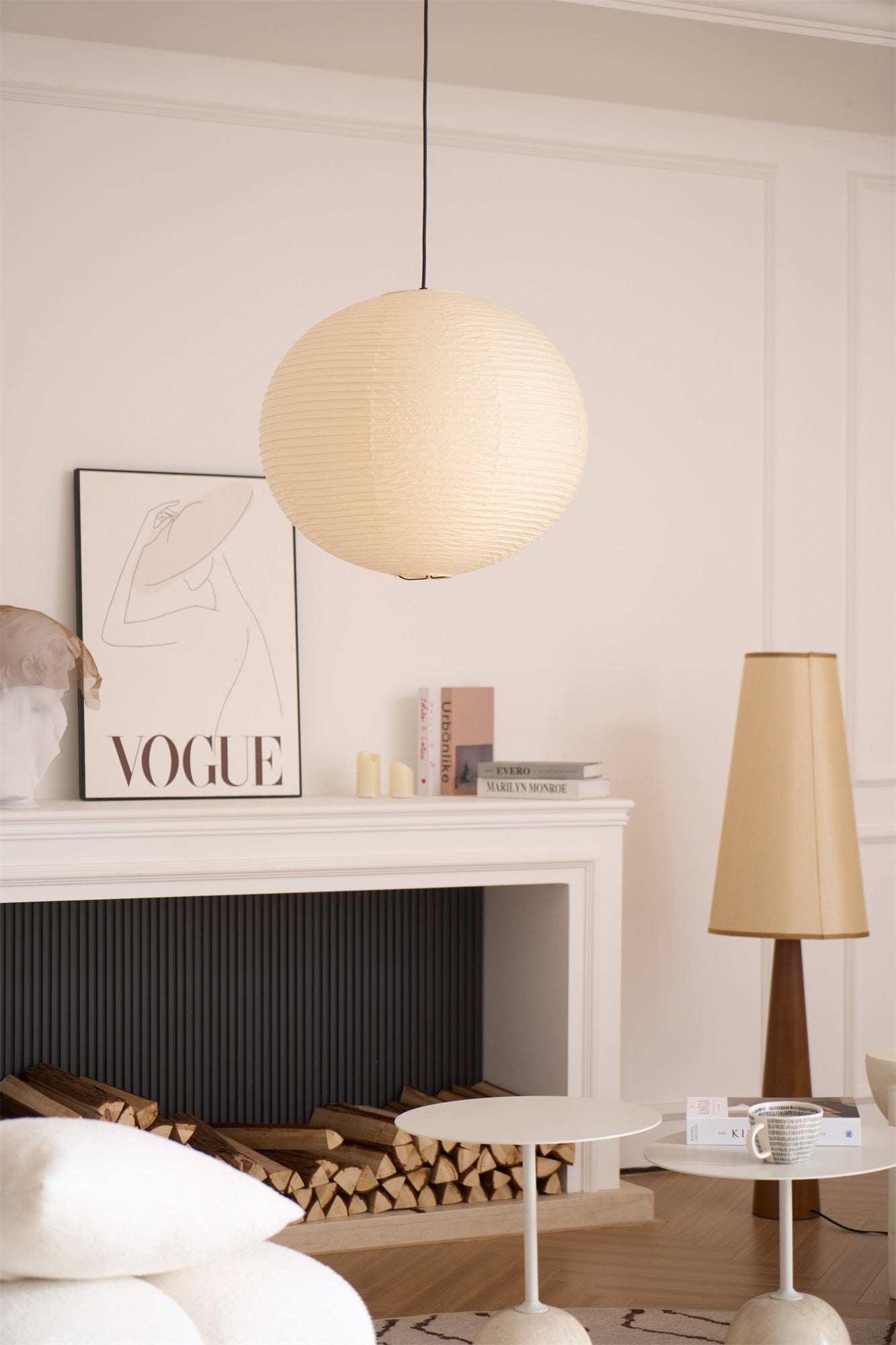 Washi Paper A Pendant Lamp - Blowlighting
