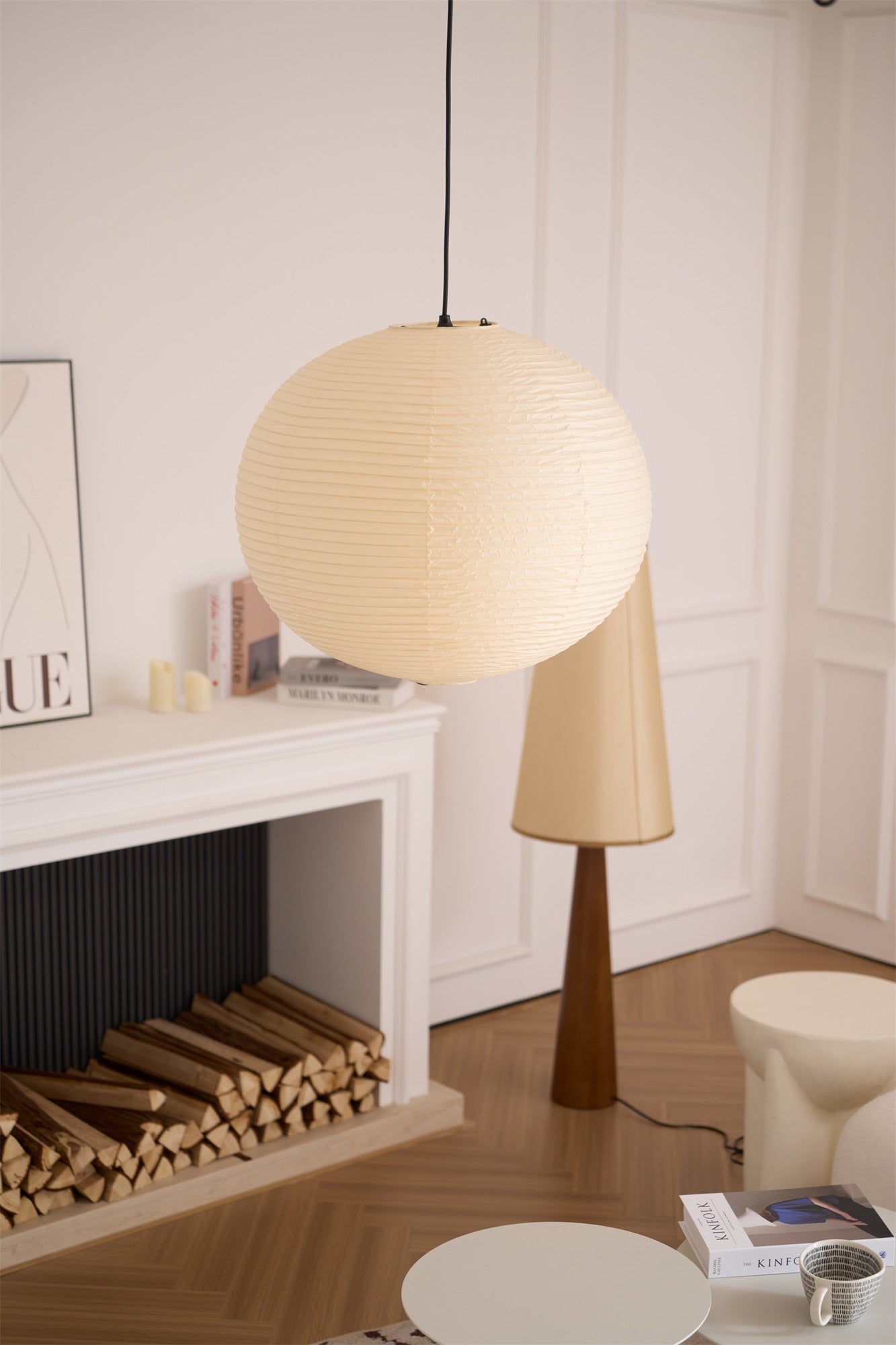 Washi Paper A Pendant Lamp - Blowlighting