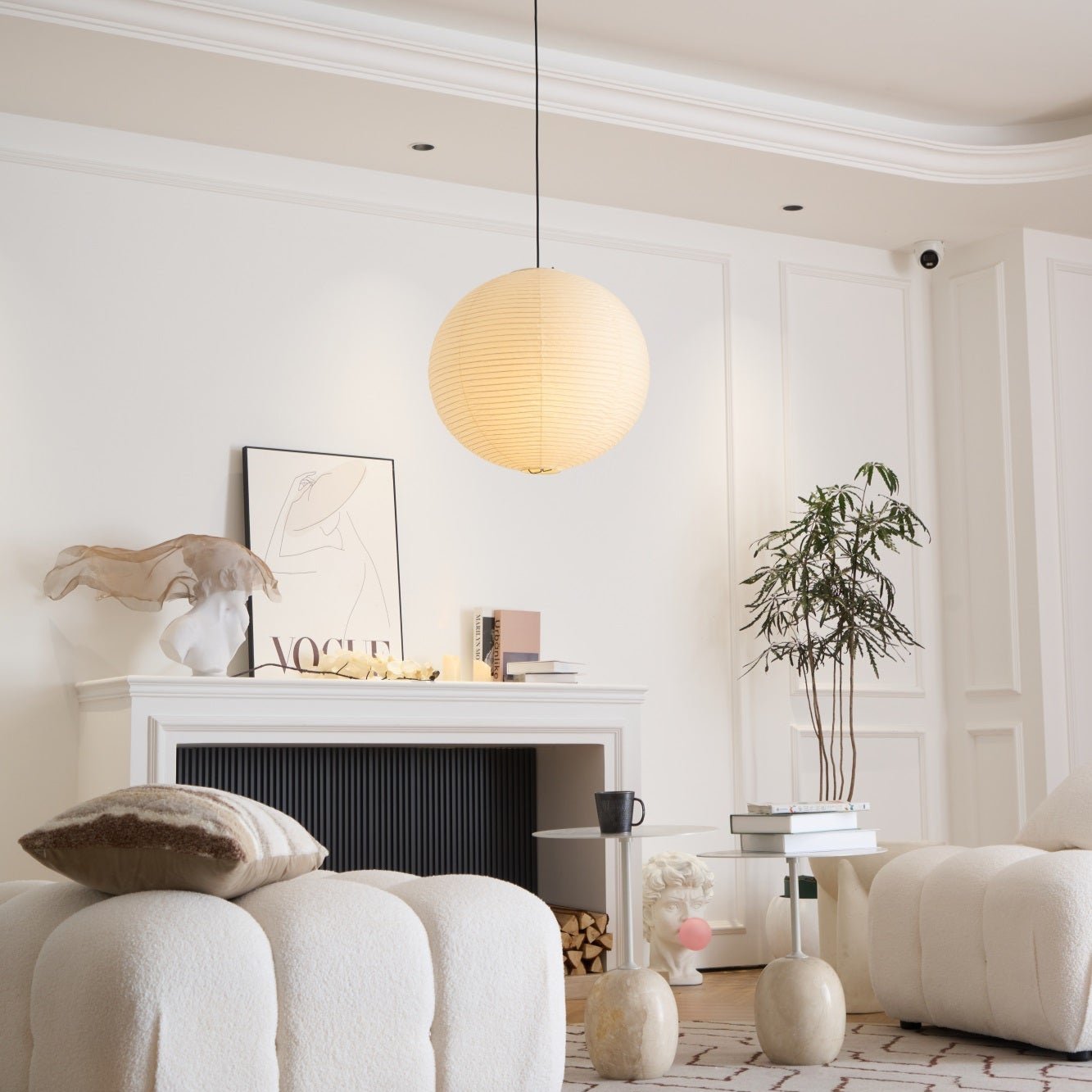 Washi Paper A Pendant Lamp - Blowlighting