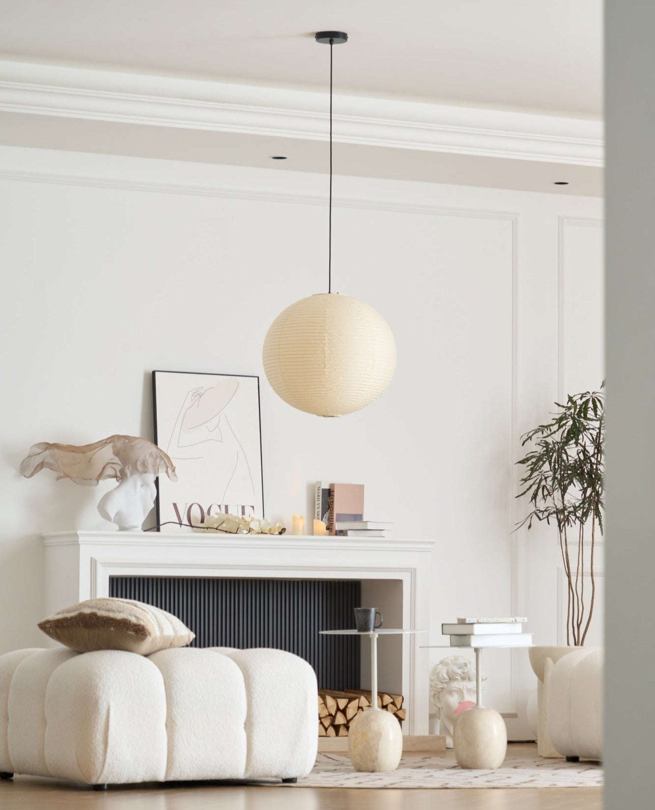 Washi Paper A Pendant Lamp - Blowlighting