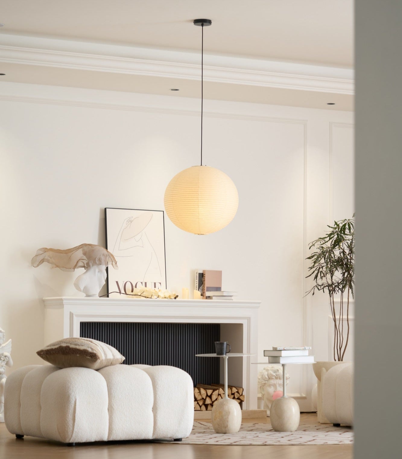 Washi Paper A Pendant Lamp - Blowlighting