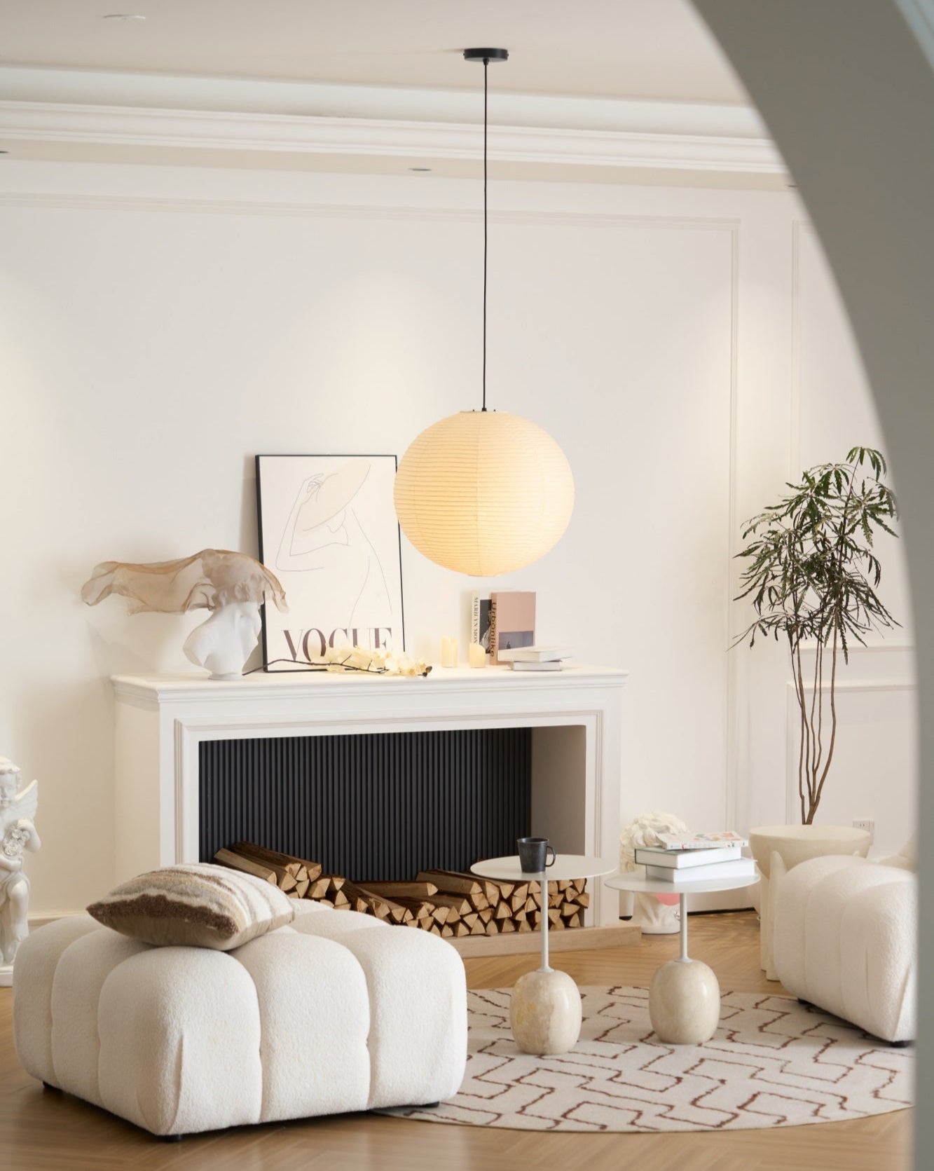 Washi Paper A Pendant Lamp - Blowlighting