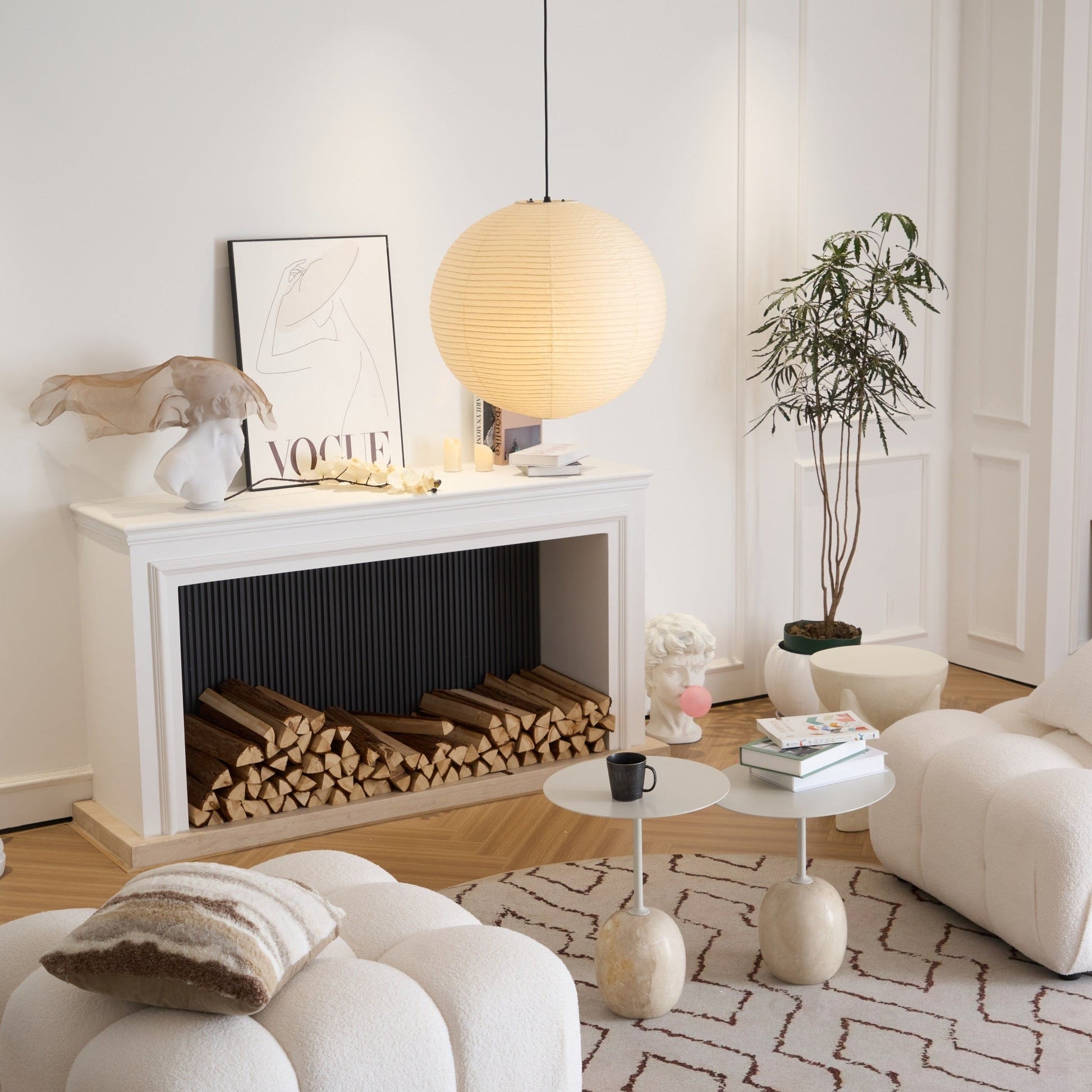 Washi Paper A Pendant Lamp - Blowlighting