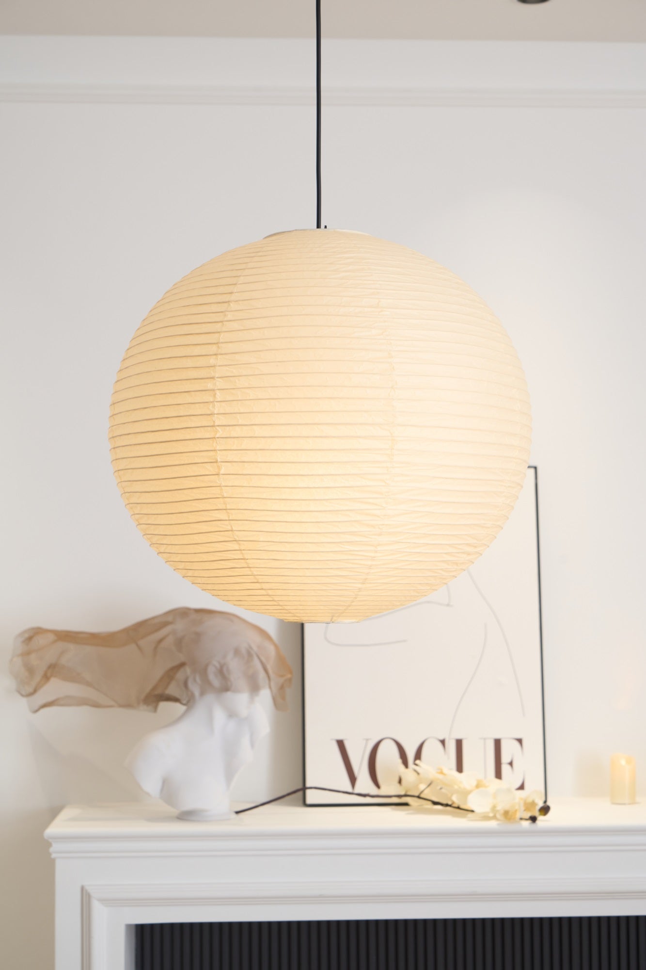 Washi Paper A Pendant Lamp - Blowlighting