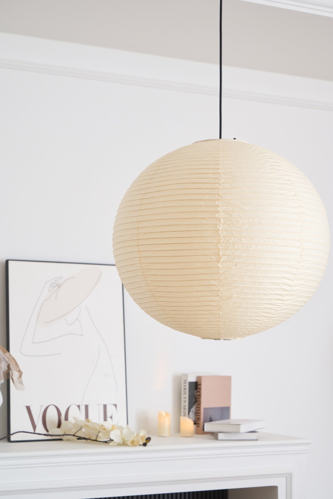 Washi Paper A Pendant Lamp - Blowlighting