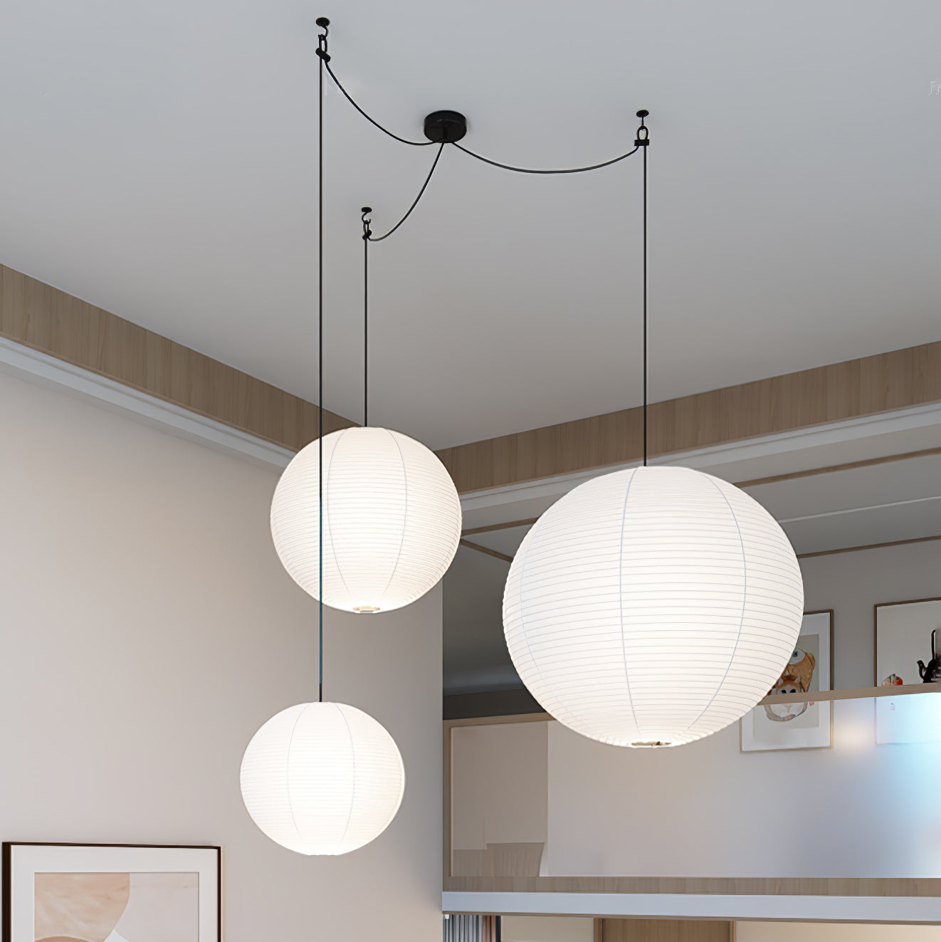 Washi Paper A Pendant Lamp - Blowlighting