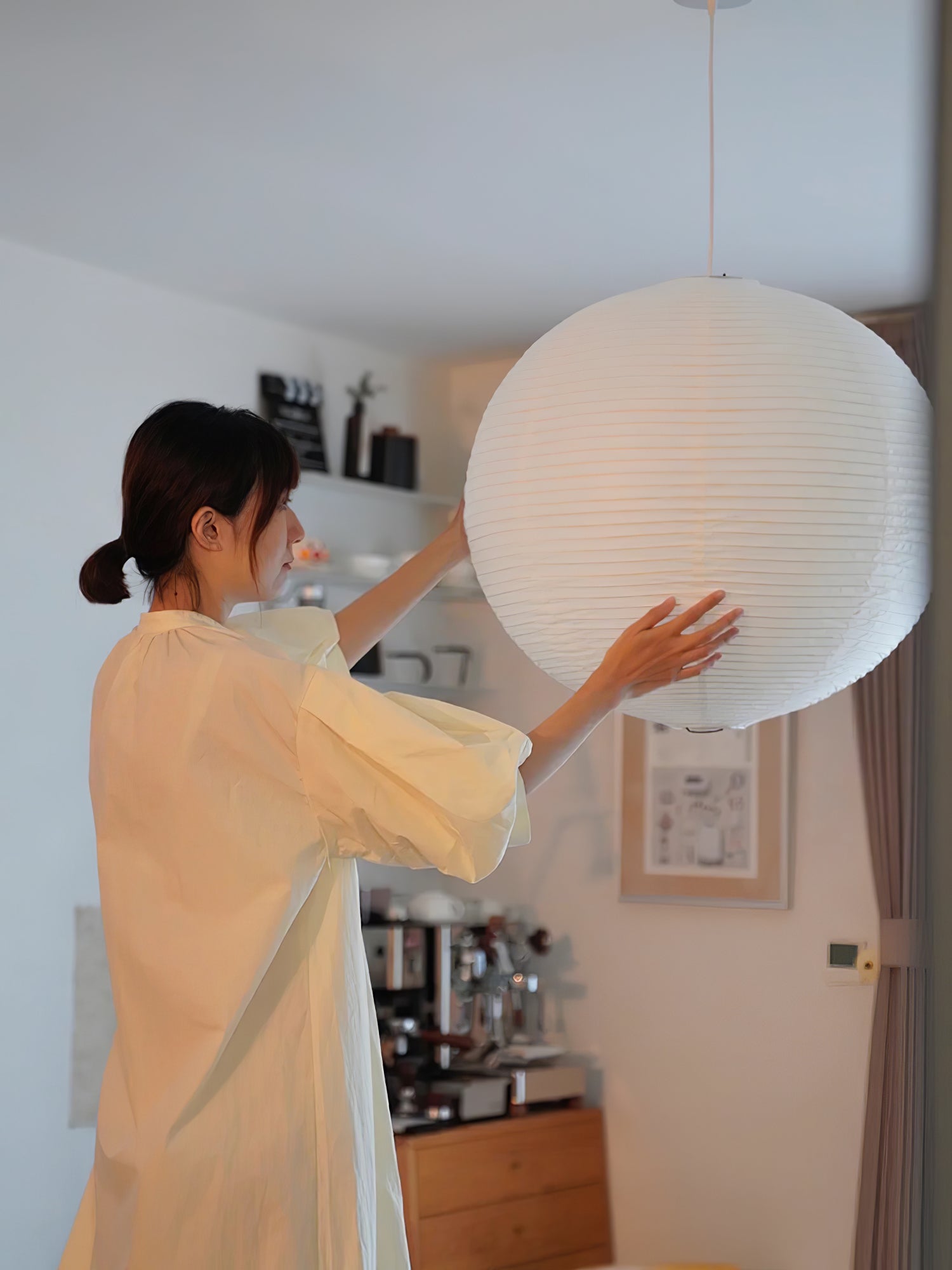 Washi Paper A Pendant Lamp - Blowlighting