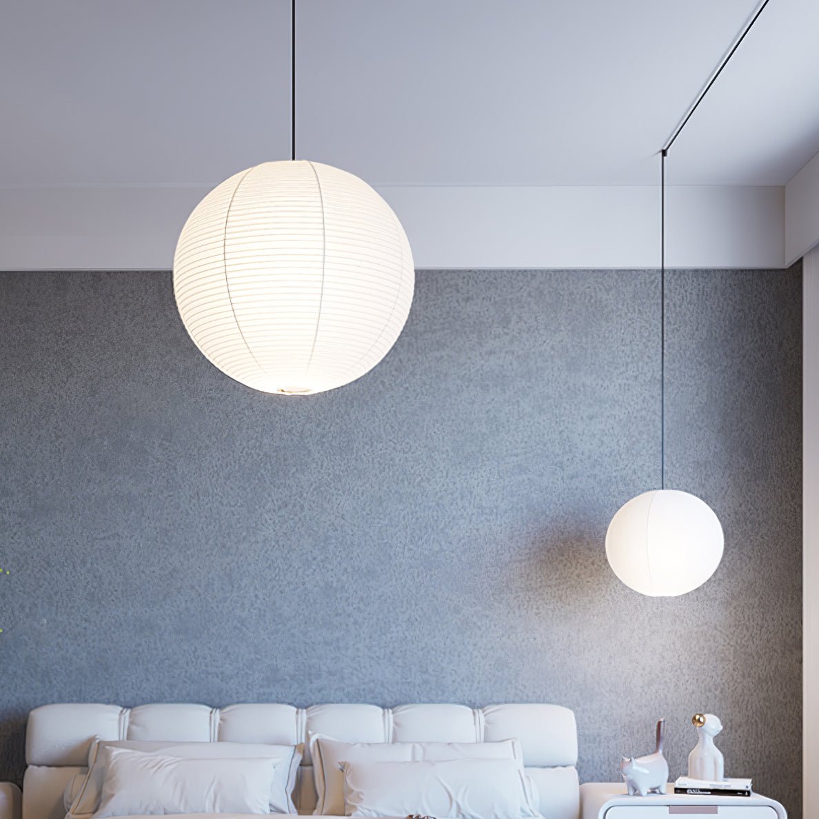 Akari A Round Swag Light - Blowlighting