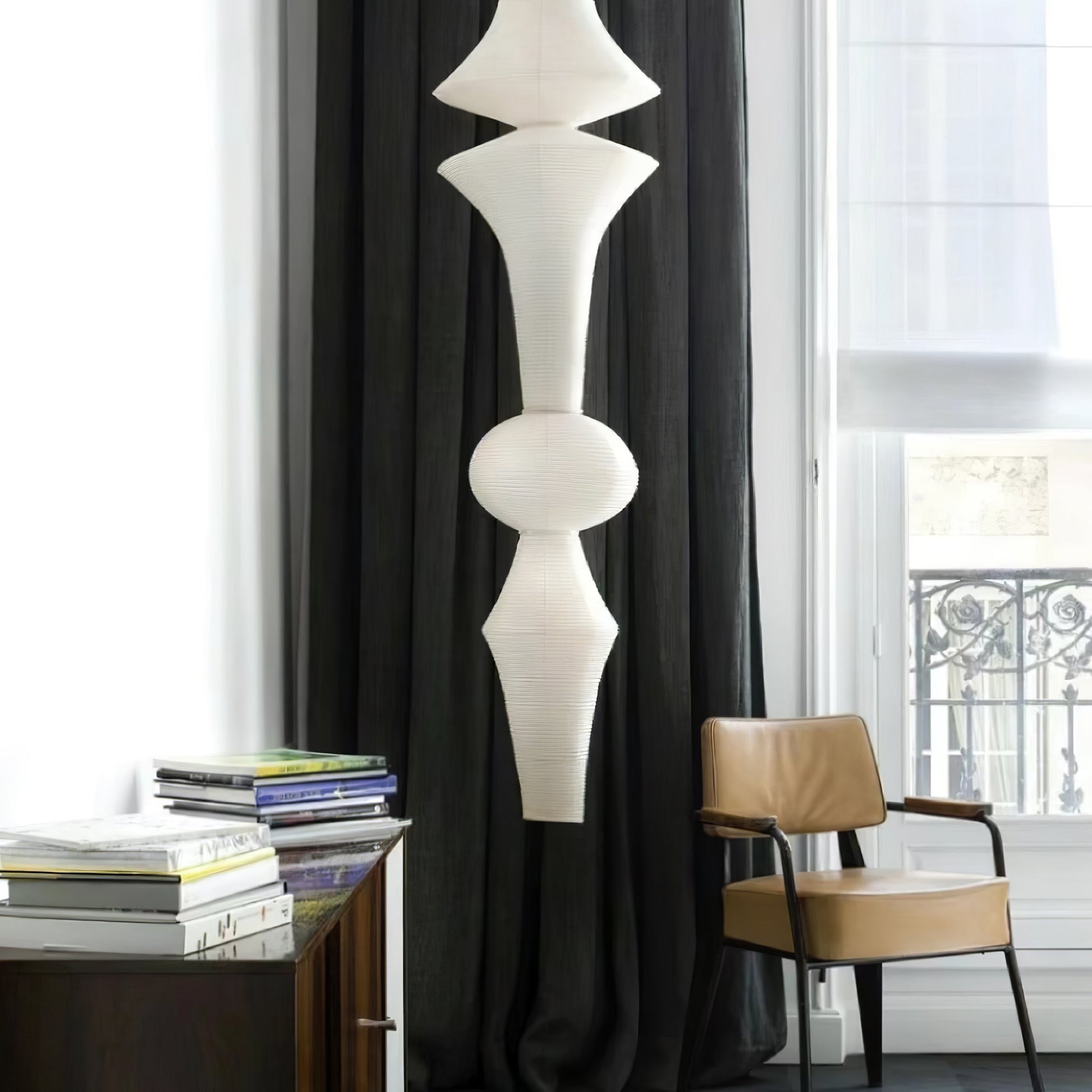Washi Paper E Pendant Light - Blowlighting