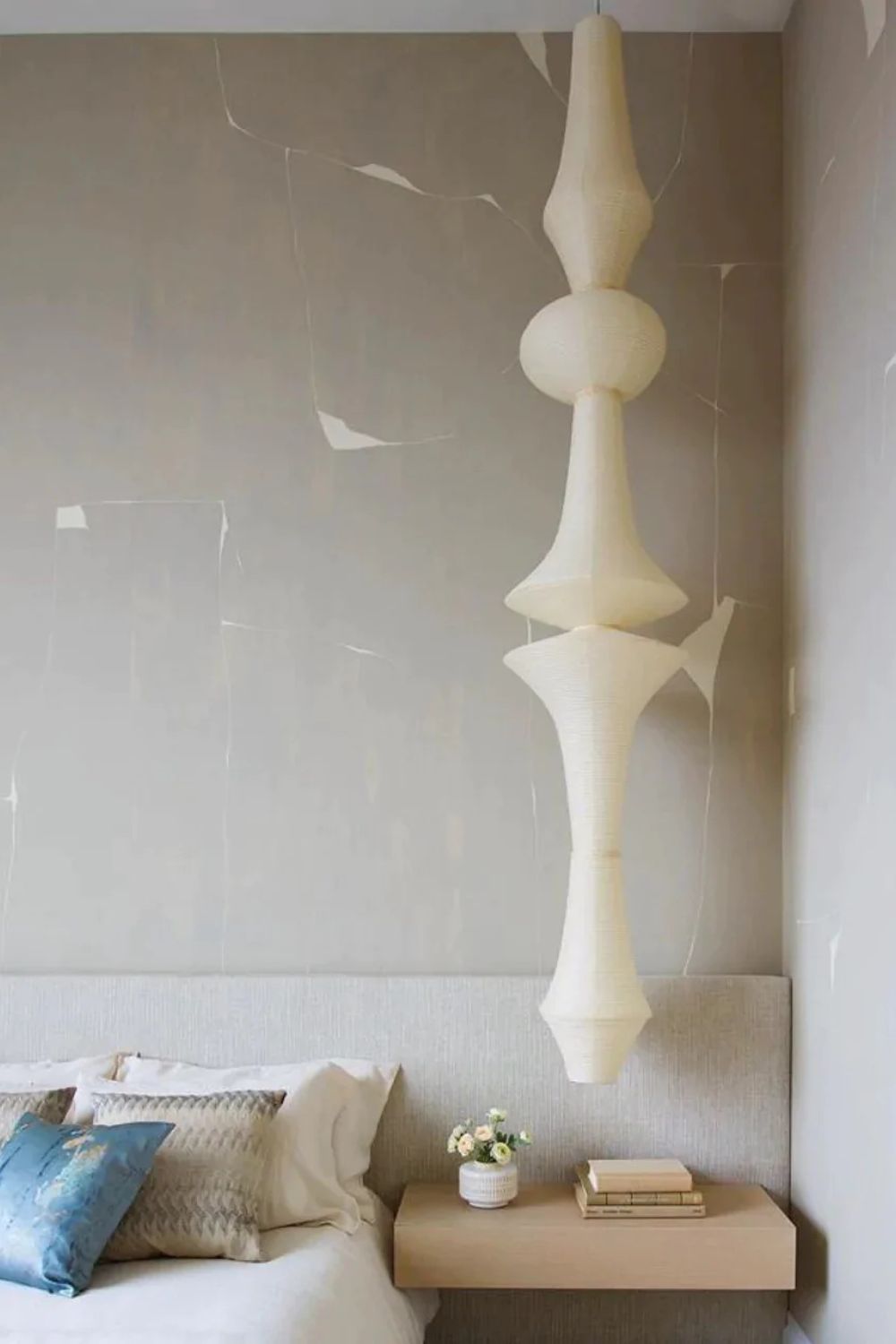 Washi Paper E Pendant Swag Light - Blowlighting