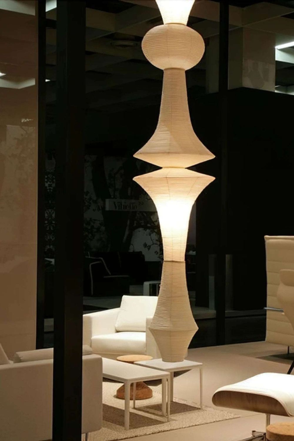 Washi Paper E Pendant Swag Light - Blowlighting