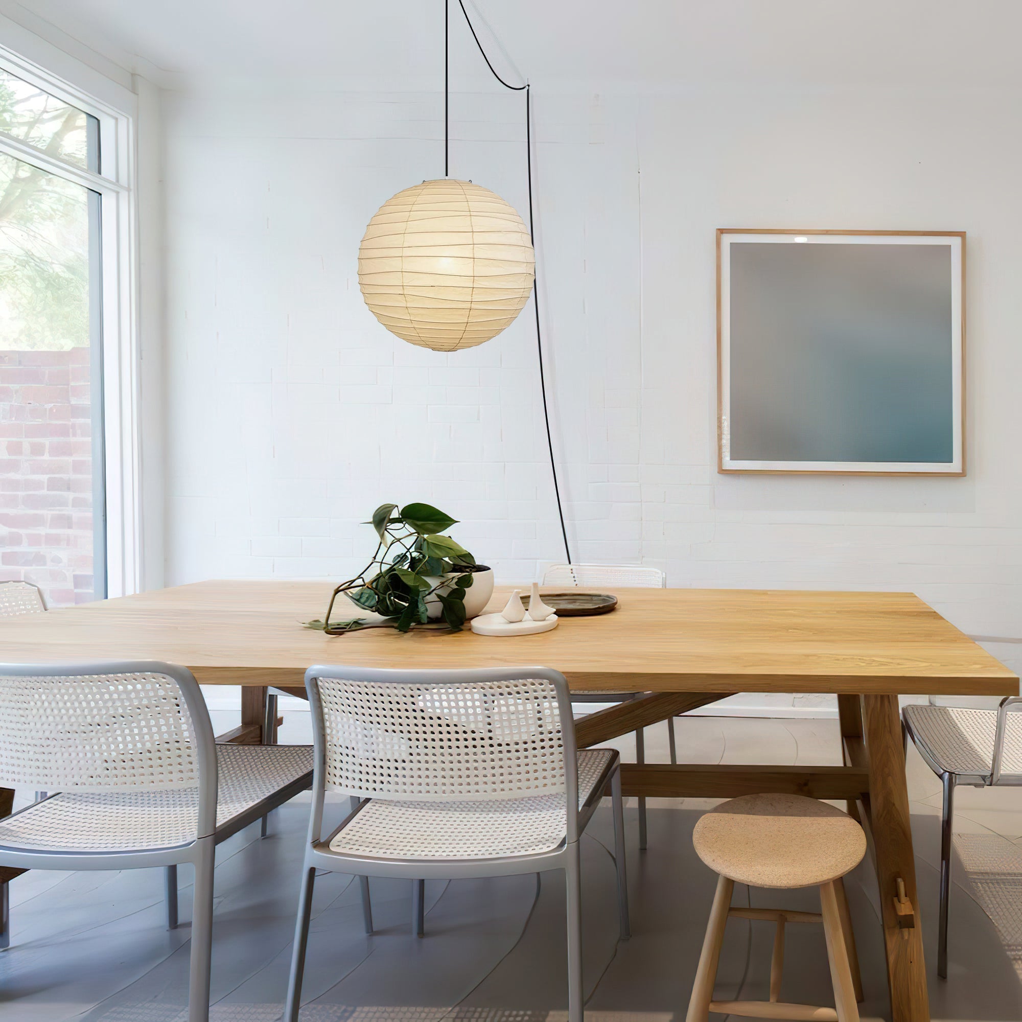 Washi Paper Pendant Swag Lamp - Blowlighting
