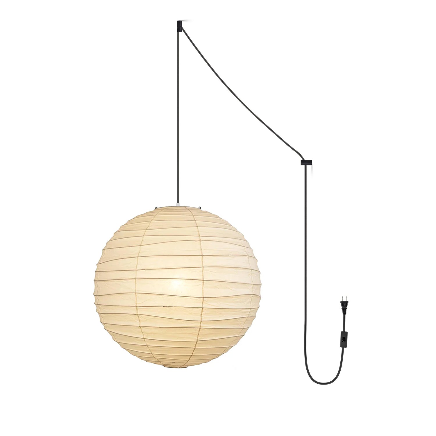 Washi Paper Pendant Swag Lamp - Blowlighting