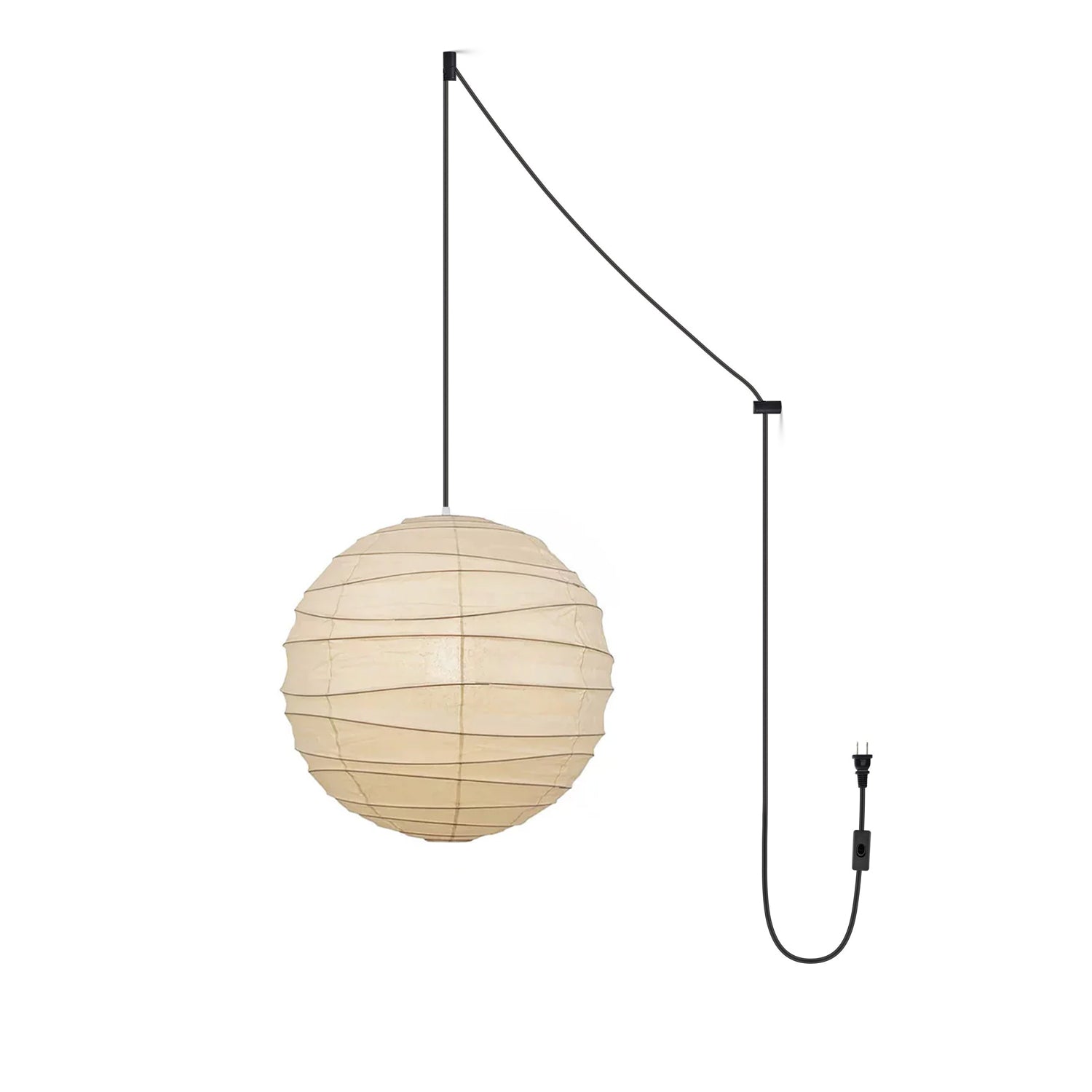 Washi Paper Pendant Swag Lamp - Blowlighting