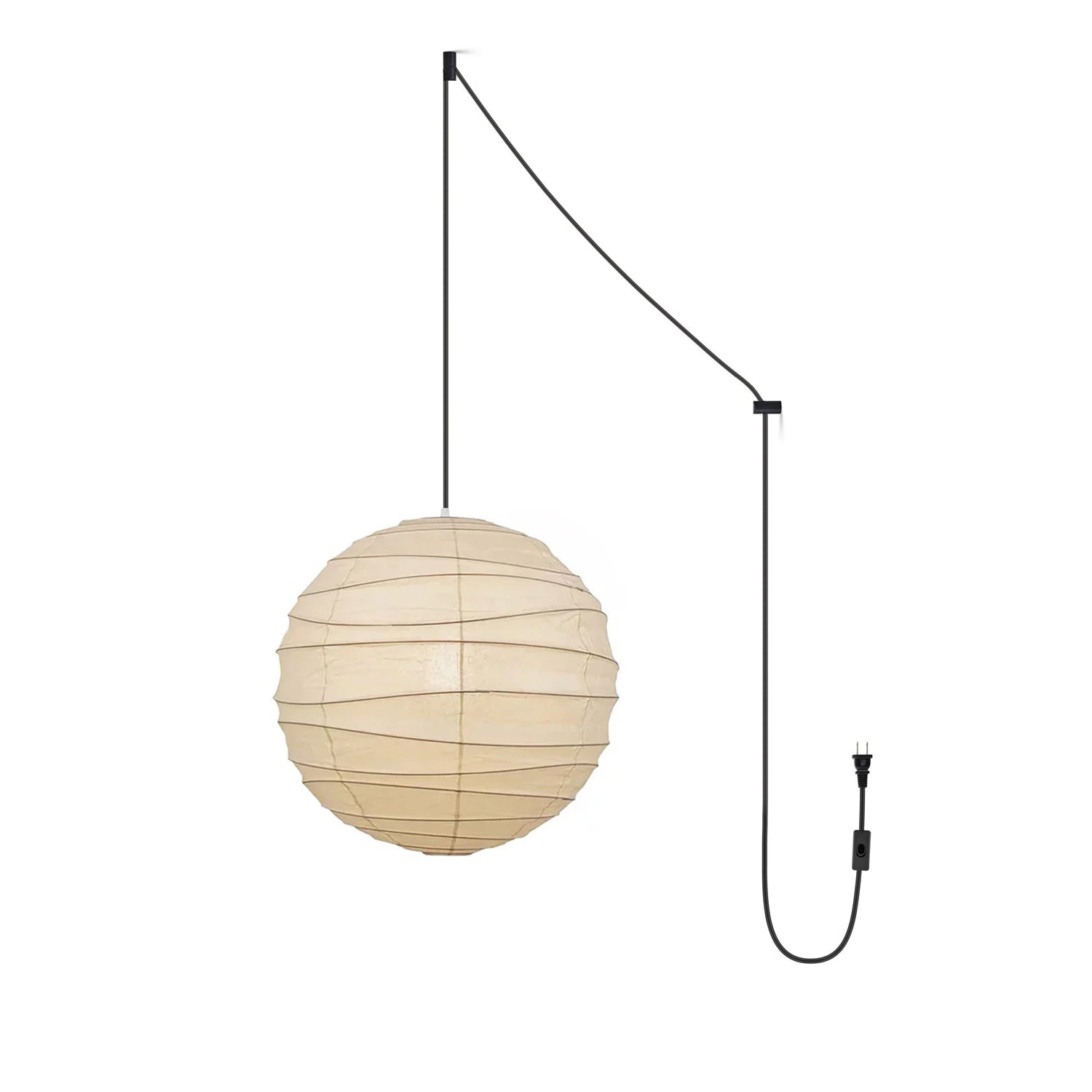 Washi Paper Pendant Swag Lamp - Blowlighting